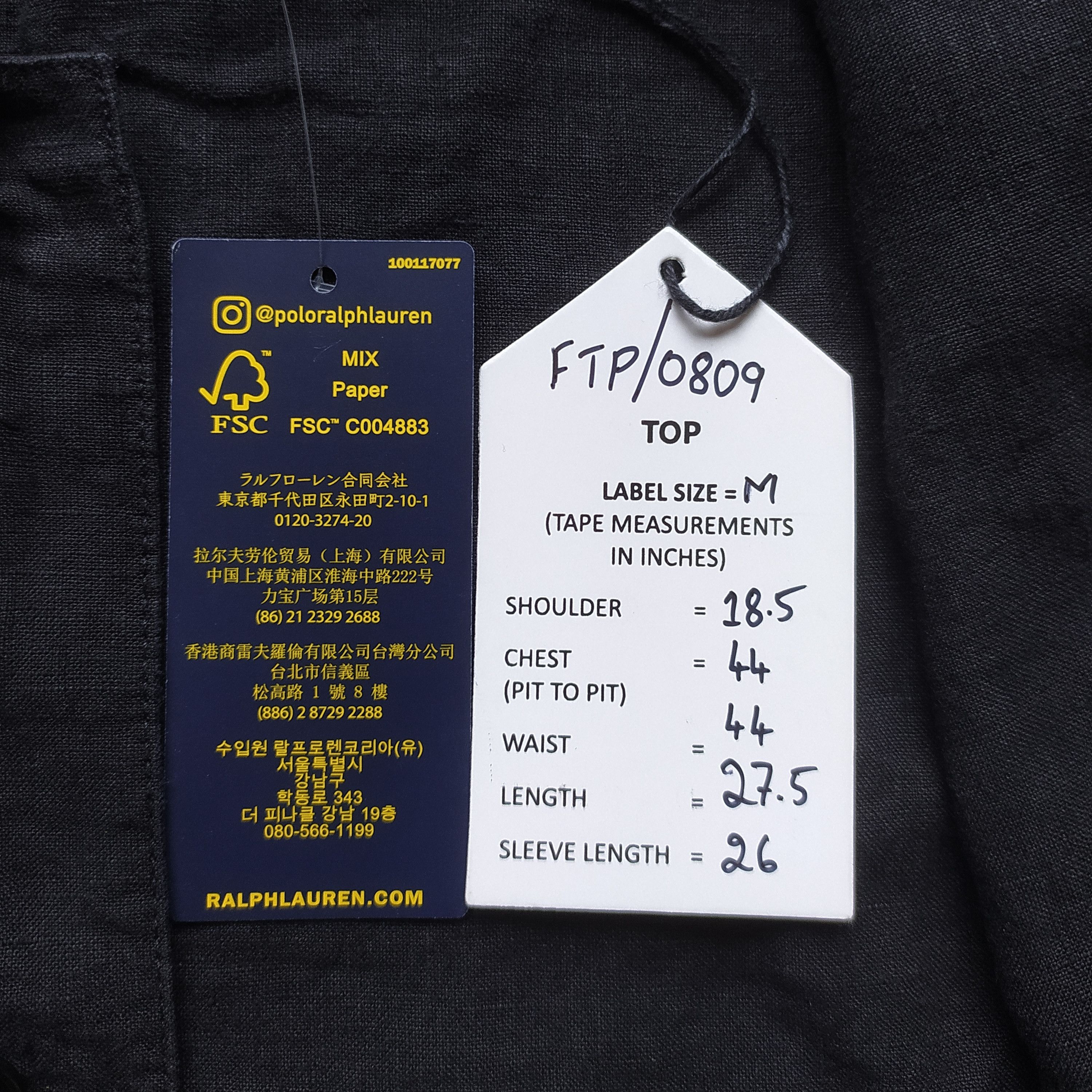 Polo Ralph Lauren Polo Ralph Lauren Cotton Shirt Jacket Free Shipping FTP-0809 Size US M / EU 48-50 / 2 - 11 Thumbnail