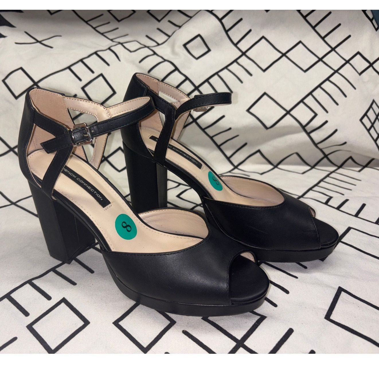 French Connection French Connection Platform Peep Toe Pumps Size US 8 / IT 38 - 1 Thumbnail