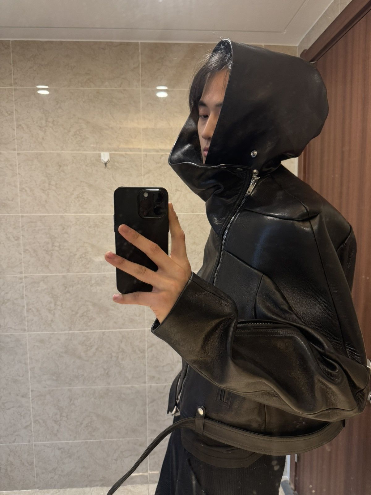 Rick Owens Rick owens SS25 CROPPED HOODED STOOGES Size US M / EU 48-50 / 2 - 8 Thumbnail