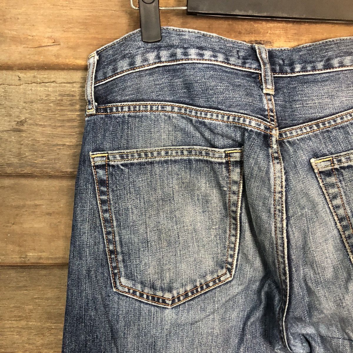 Japanese Brand Uniqlo selvedge Jeans Blue Denim Pants #7312 Size US 30 / EU 46 - 16 Thumbnail