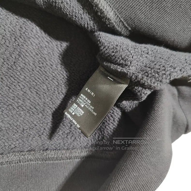 Amiri Amiri Size S Blue cashew flower letter hooded sweater hoodi Size US S / EU 44-46 / 1 - 3 Thumbnail