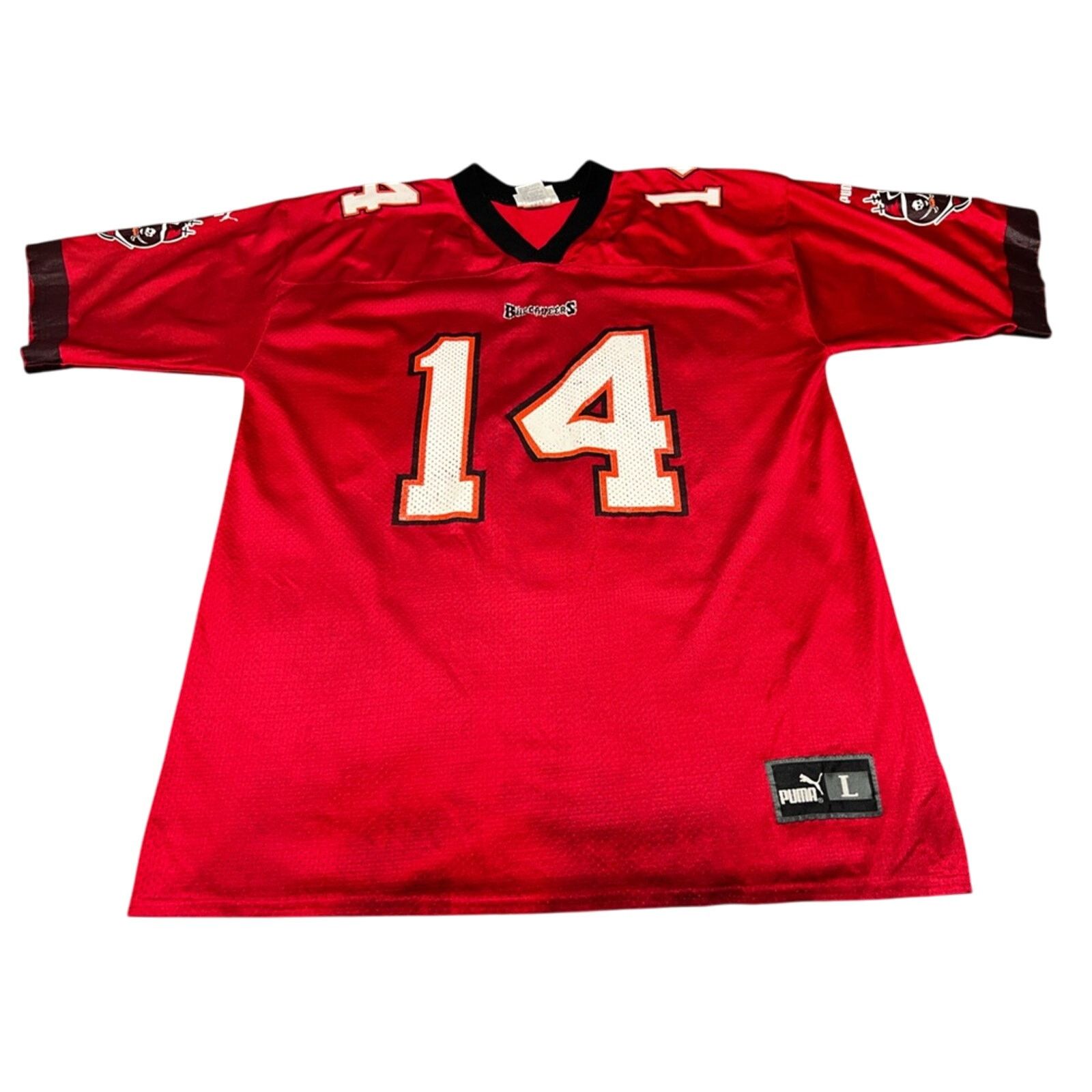 Puma Vintage Puma Tampa Bay Buccaneers 14 Brad Johnson Jersey Size US L / EU 52-54 / 3 - 1 Thumbnail
