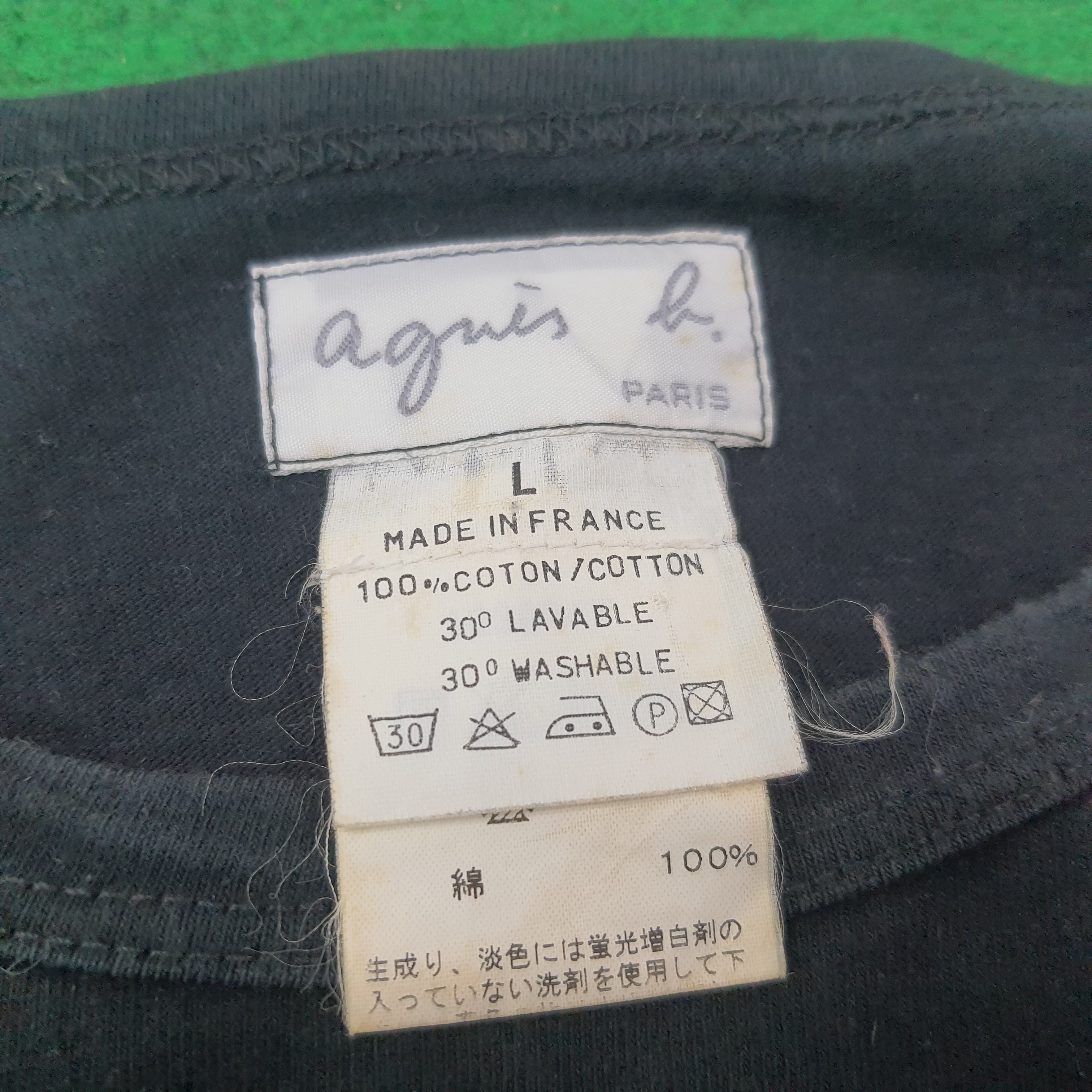 agnes b. Vintage Agnes b. Homme Paris made in France Tshirt C223N69 Size US M / EU 48-50 / 2 - 4 Thumbnail