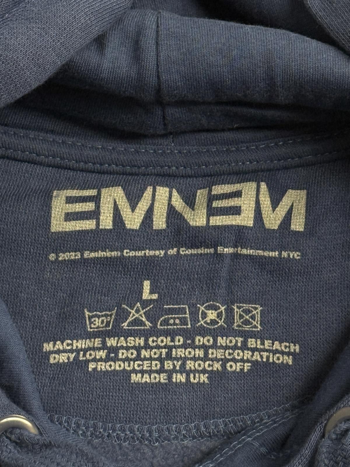 Eminem Eminem Hoodie Navy- Classic Slim Shady Mugshoot -L Size US L / EU 52-54 / 3 - 2 Thumbnail