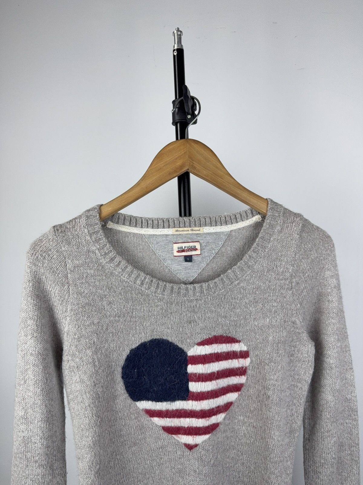 Tommy Hilfiger Vintage 00s USA Flag Retro Country Tommy Hilfiger Sweater Size S / US 4 / IT 40 - 2 Thumbnail