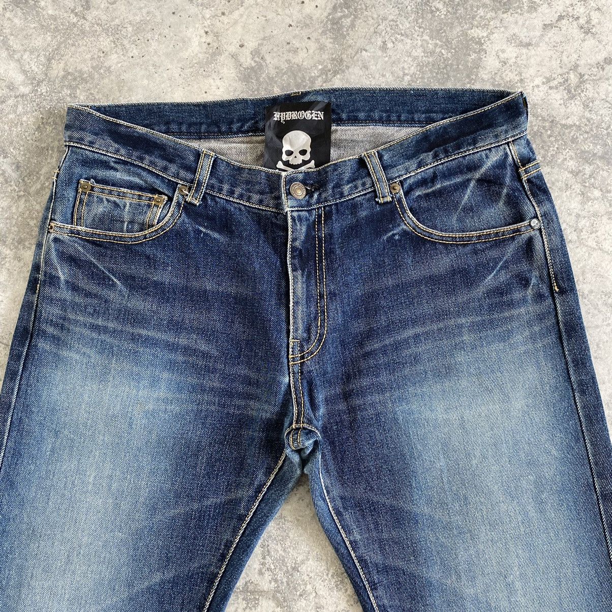 HYDROGEN Hydrogen made In Japan Skull 💀 Goth Denim Jeans Size US 32 / EU 48 - 10 Thumbnail