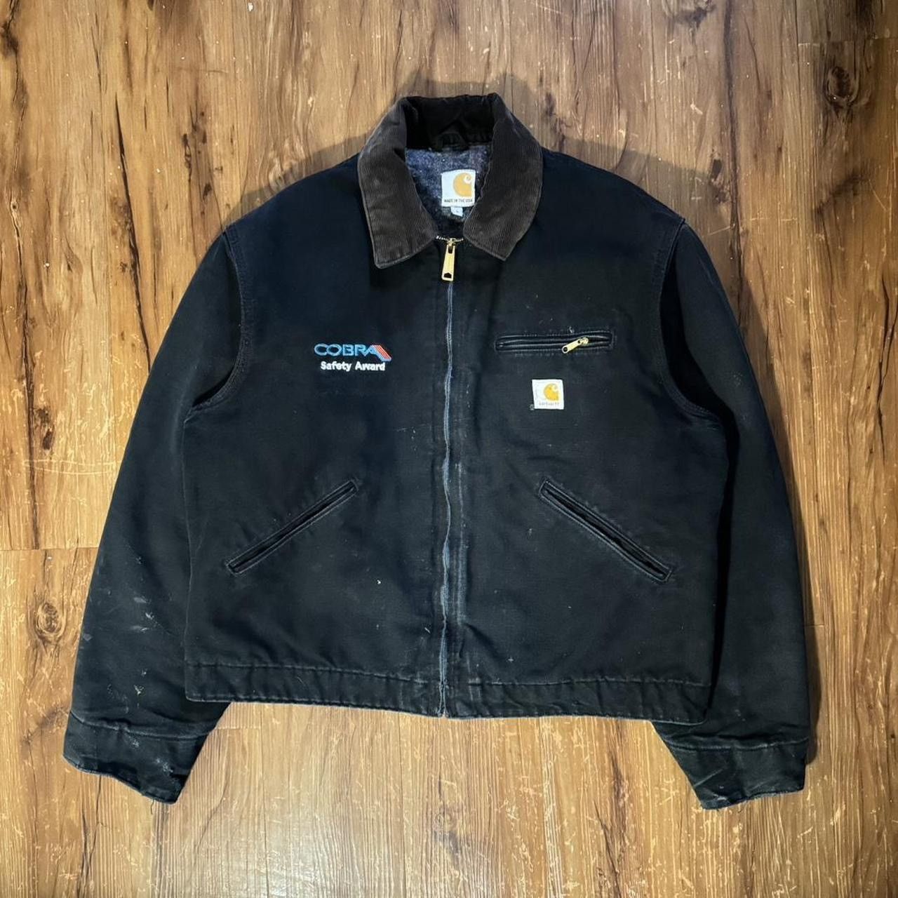 image of Carhartt Detroit Jacket in Black, Men's (Size Large)