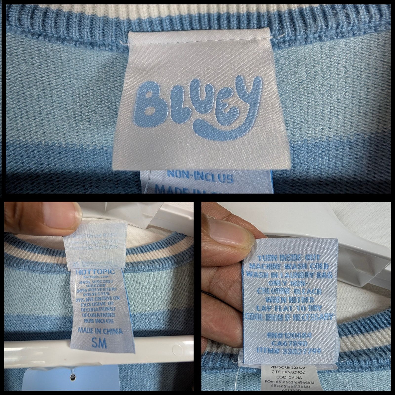 Unknown London Hot Topic Bluey Bingo Contrast Stripe Girls Cardigan Women’s Size S / US 4 / IT 40 - 5 Thumbnail
