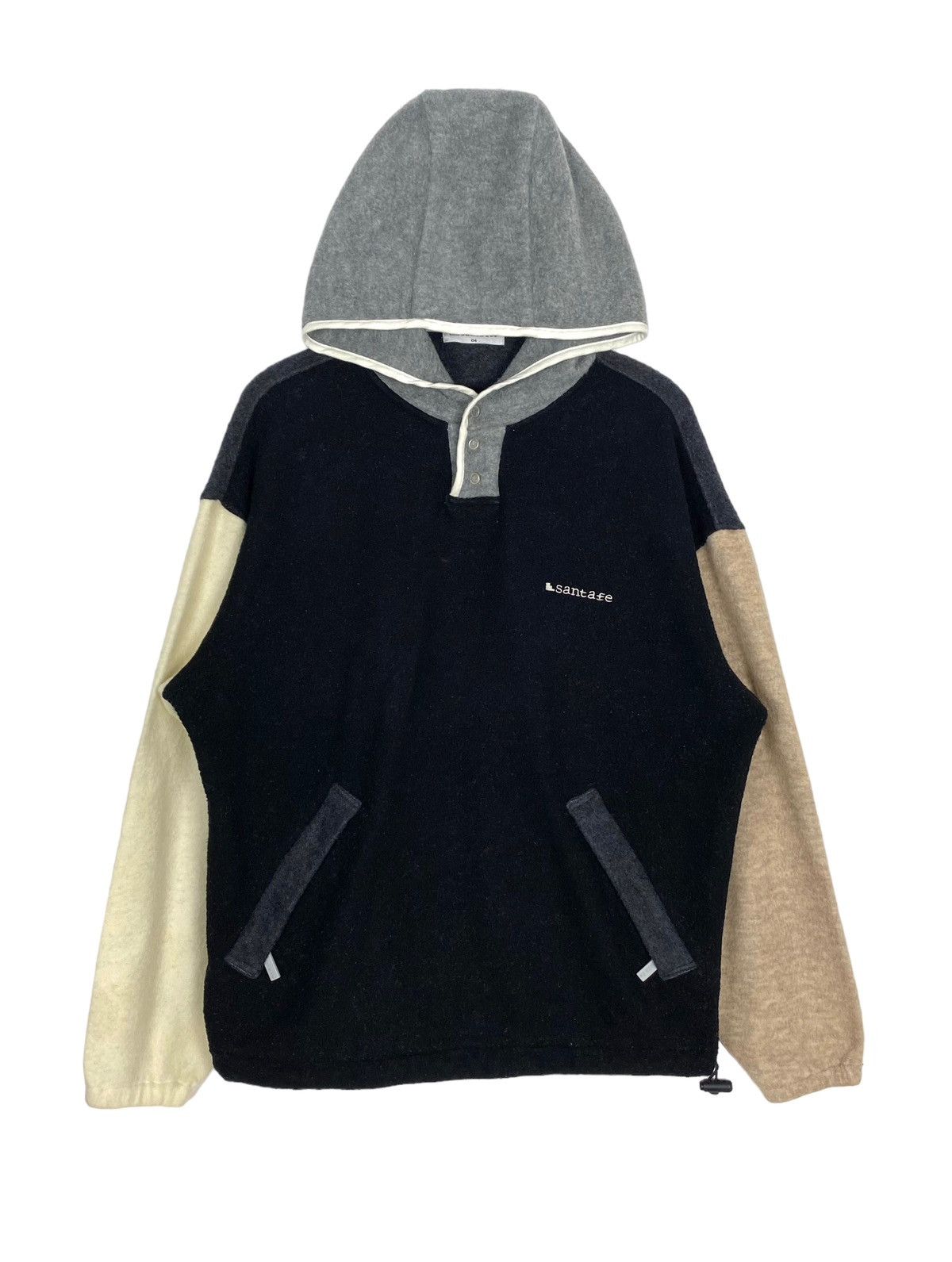 Japanese Brand Rare‼️ Santafe Hoodie Colour Block Made in Japan Size US L / EU 52-54 / 3 - 1 Thumbnail