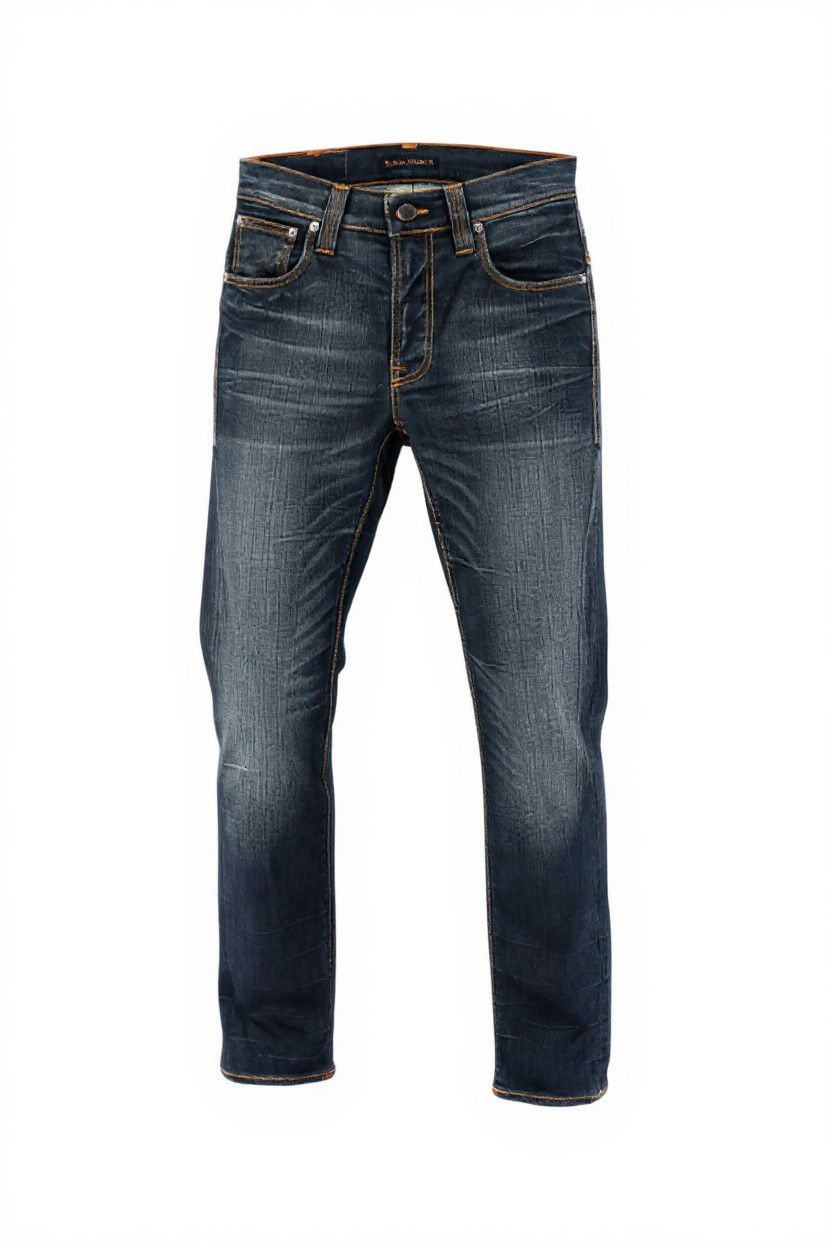 Nudie Jeans THIN FINN GREY AUTHENTIQUE USED W31/L34 Cotton Jeans 80418 Size US 31 - 1 Thumbnail