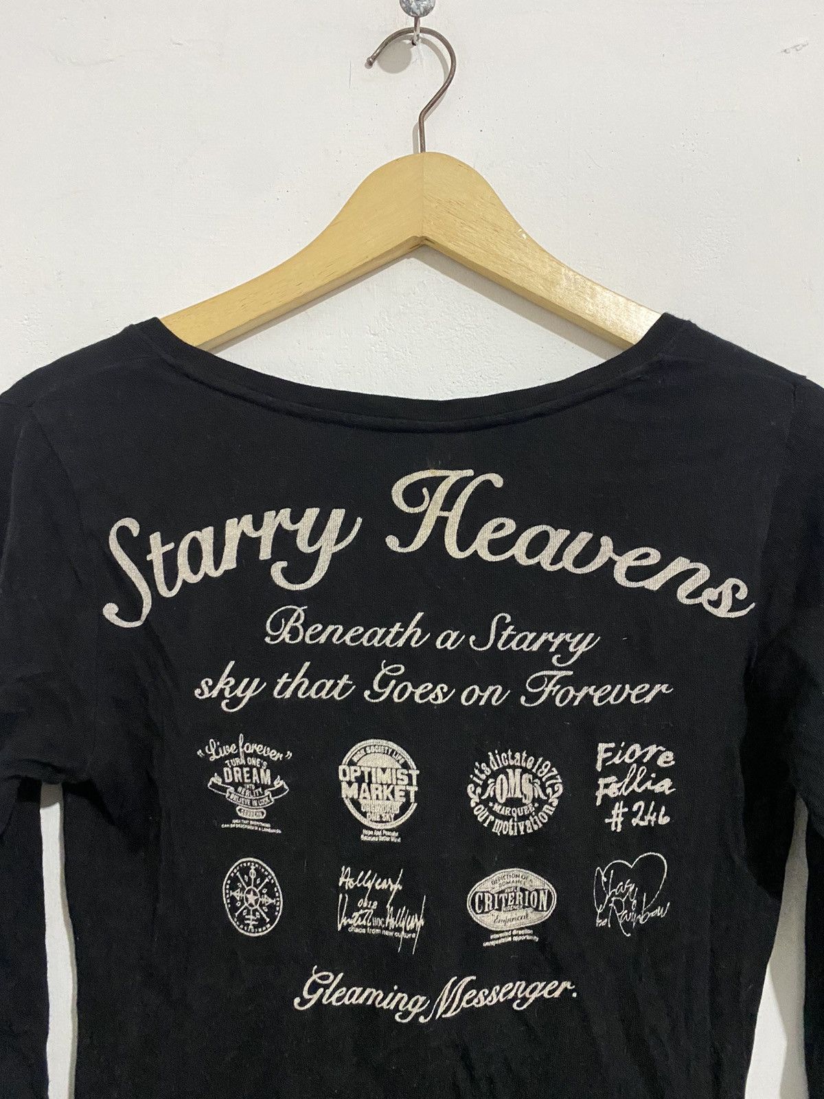If Six Was Nine 🖤BLACFRIDAY🖤Longsleeve Poem Starry Heavens Kmrii Styled Size US M / EU 48-50 / 2 - 2 Thumbnail