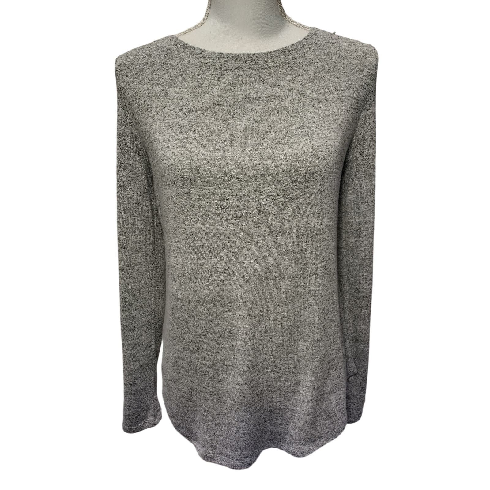 Banana Republic Banana Republic Women Crisscross Tie Sweater Lg Sleeve Gray Size S / US 4 / IT 40 - 1 Thumbnail