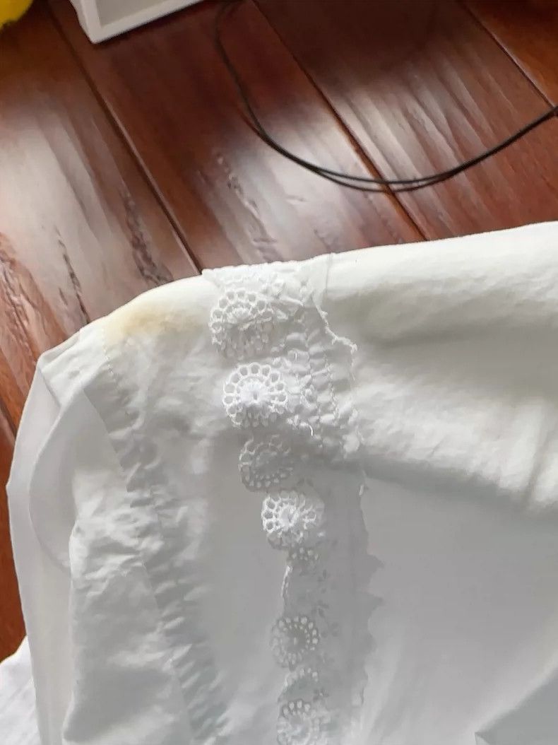 Comme des Garcons Comme Des Garcons Cotton Lace Shirt Dress Size XS / US 0-2 / IT 36-38 - 6 Thumbnail