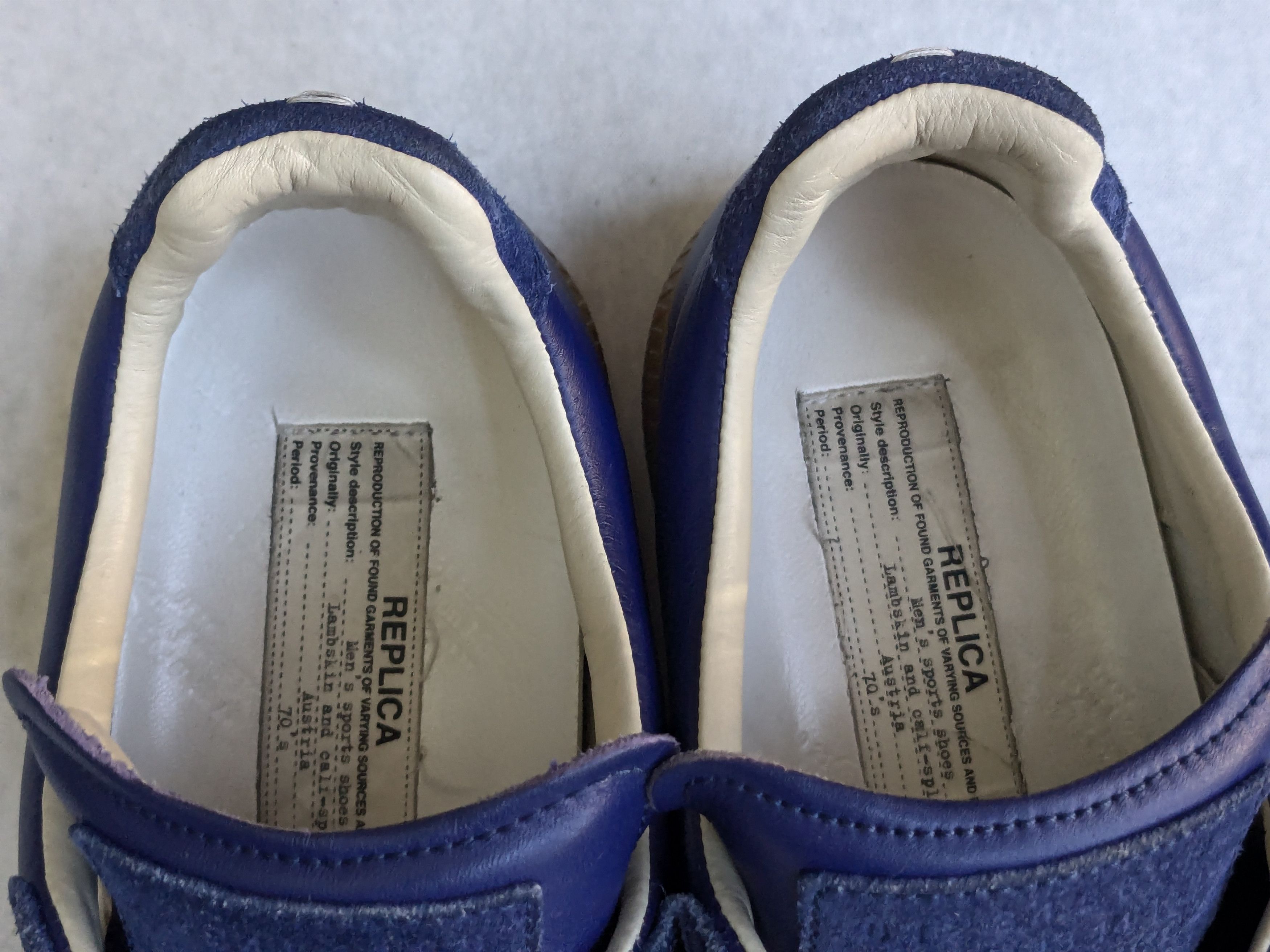 Maison Margiela Maison Margiela GAT Replica Blue 8 41 Gum Low Tops Size US 8 / EU 41 - 7 Thumbnail