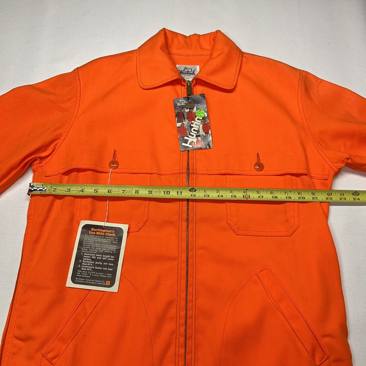 Vintage × Woolrich Woolen Mills VTG Woolrich Jacket Orange Blaze Hunting Zip Workwear 90s Size US M / EU 48-50 / 2 - 23 Thumbnail