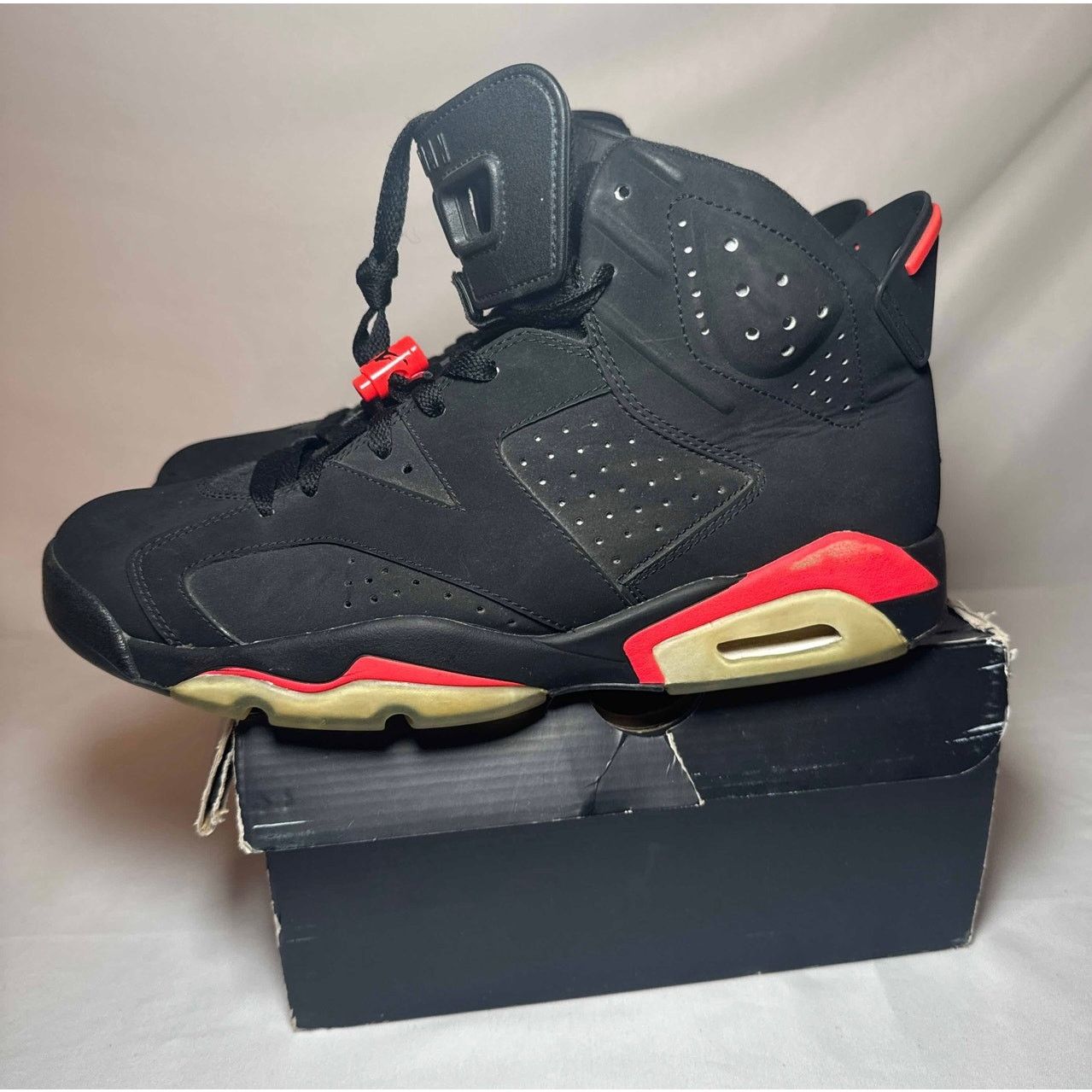 Jordan Brand × Nike Size 10 - Nike Air Jordan 6 Retro Infrared 2014 Men's Shoes Size US 10 / EU 43 - 8 Thumbnail