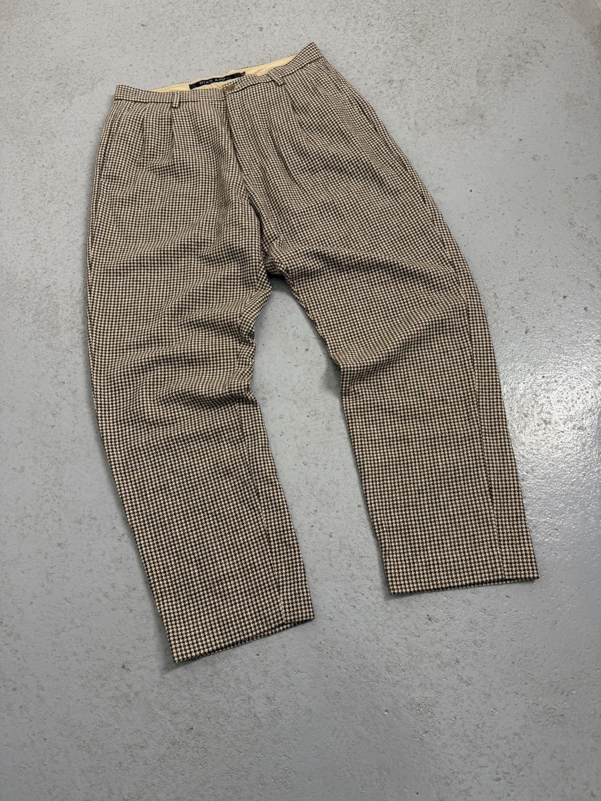 Japanese Brand Niko And Checkered Wool Pants Size US 32 / EU 48 - 2 Thumbnail