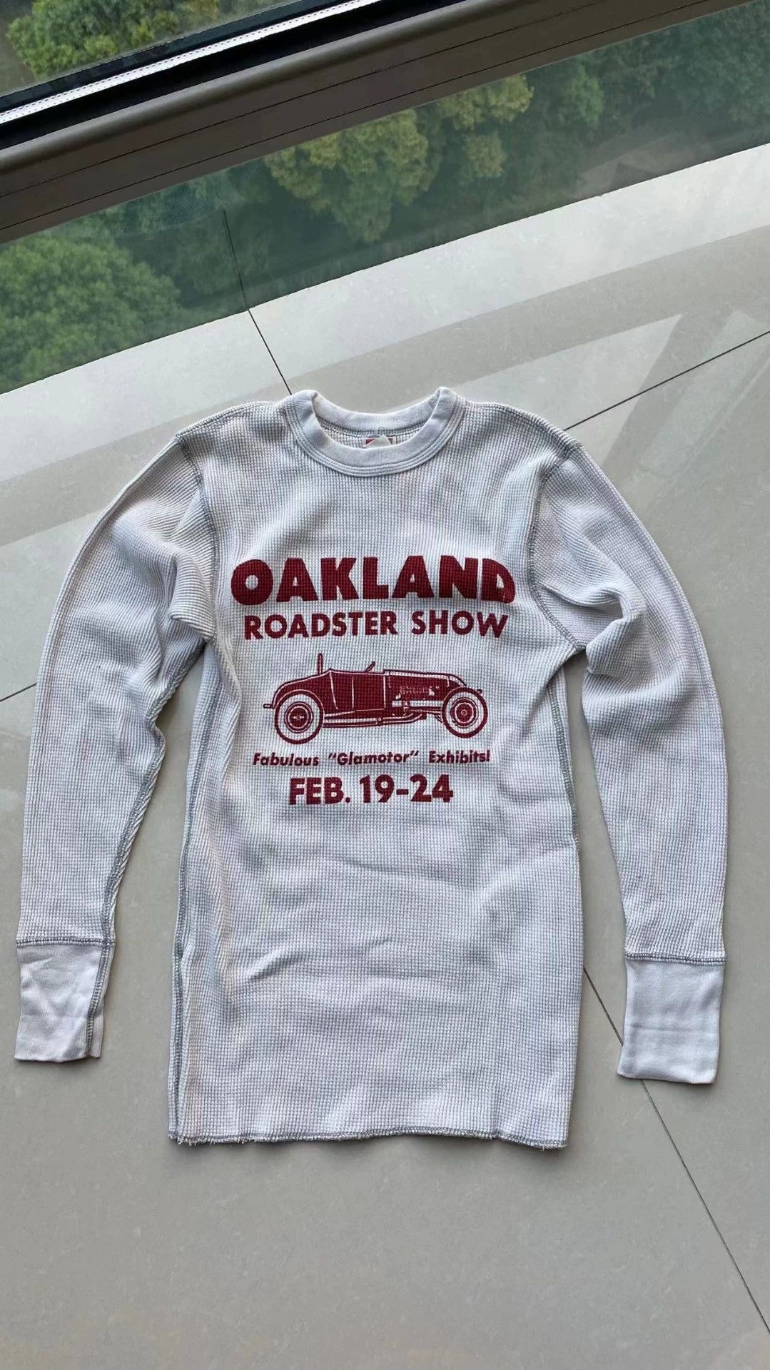 Freewheelers Bootleggers Waffle Knit Top in White Size US S / EU 44-46 / 1 - 1 Thumbnail