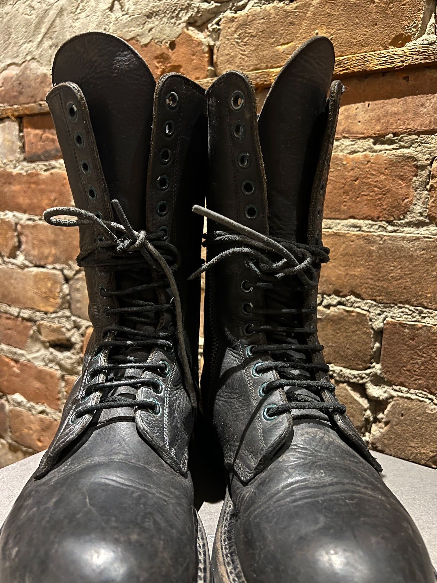Rick Owens Rick Owens Leather Combat Boots – Side Zip – 45488 Size US 8 / EU 41 - 6 Thumbnail