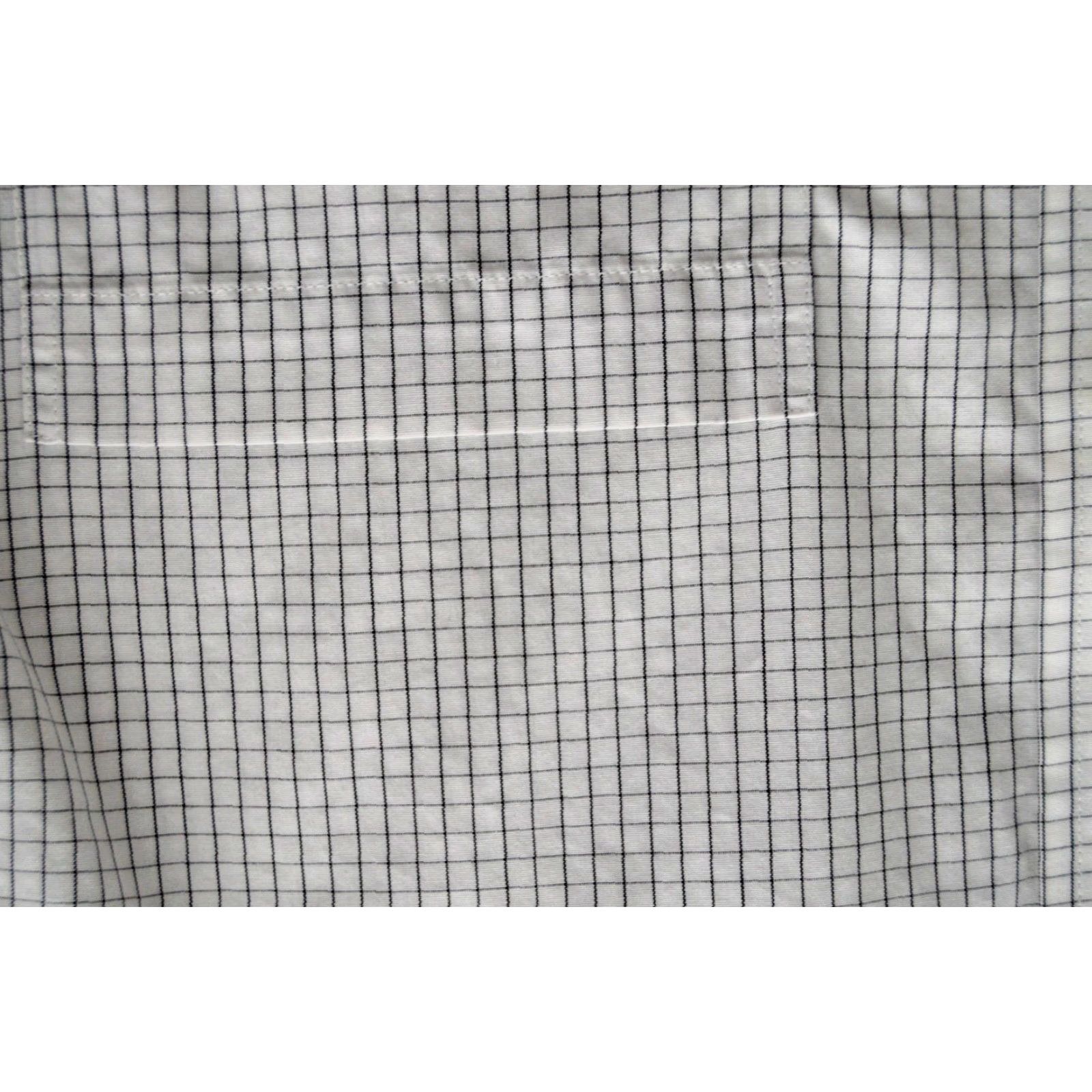 Brooks Brothers Brooks Brothers Men's Dress Shirt White Plaid Slim Fit Cotton 16-34 Shirt Mens Slim White Plaid 16 34 Size 42R - 3 Thumbnail