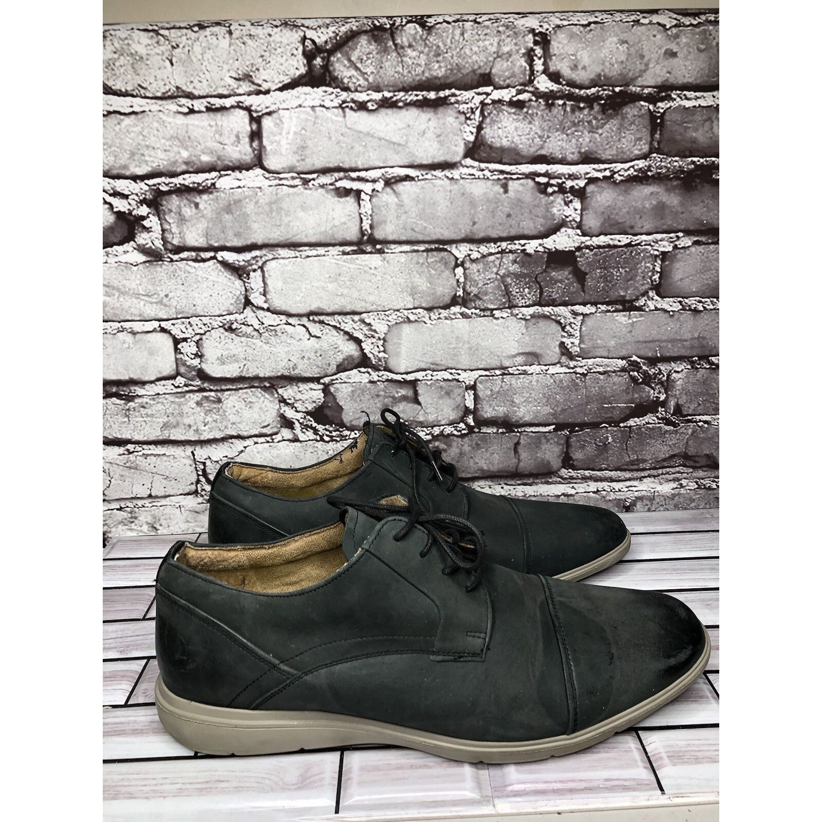 Florsheim Florsheim Blue Leather Cap Toe Lace Up Oxfords Casual Shoes Size US 12 / EU 45 - 11 Thumbnail