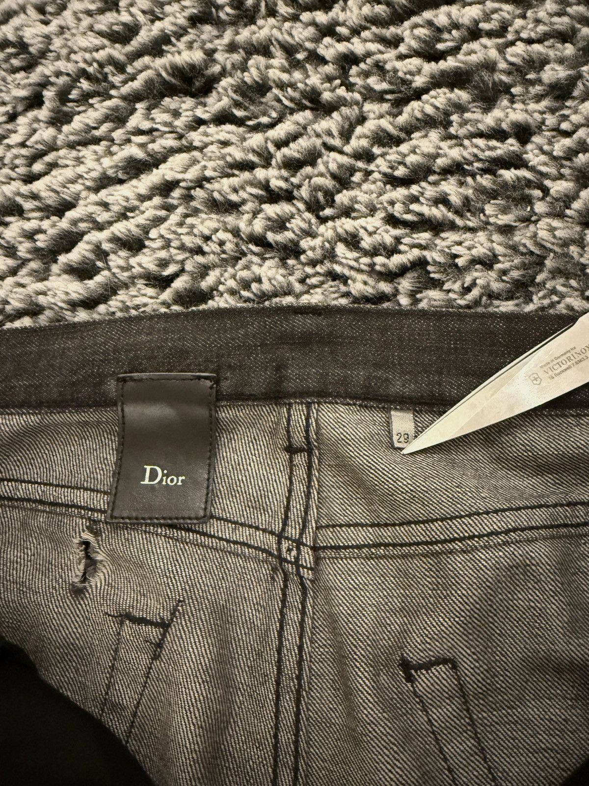 Dior Dior Waxed Strip Denim Size US 29 - 6 Thumbnail