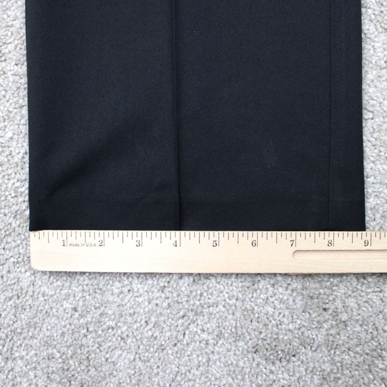 Haggar Haggar Standards Pants Men 34x30 Black Wrinkle Resistant Dress Pants Slim/Classic Fit, Flat Front, Mid Rise, 100% Polyester, NWT Size US 34 / EU 50 - 4 Thumbnail
