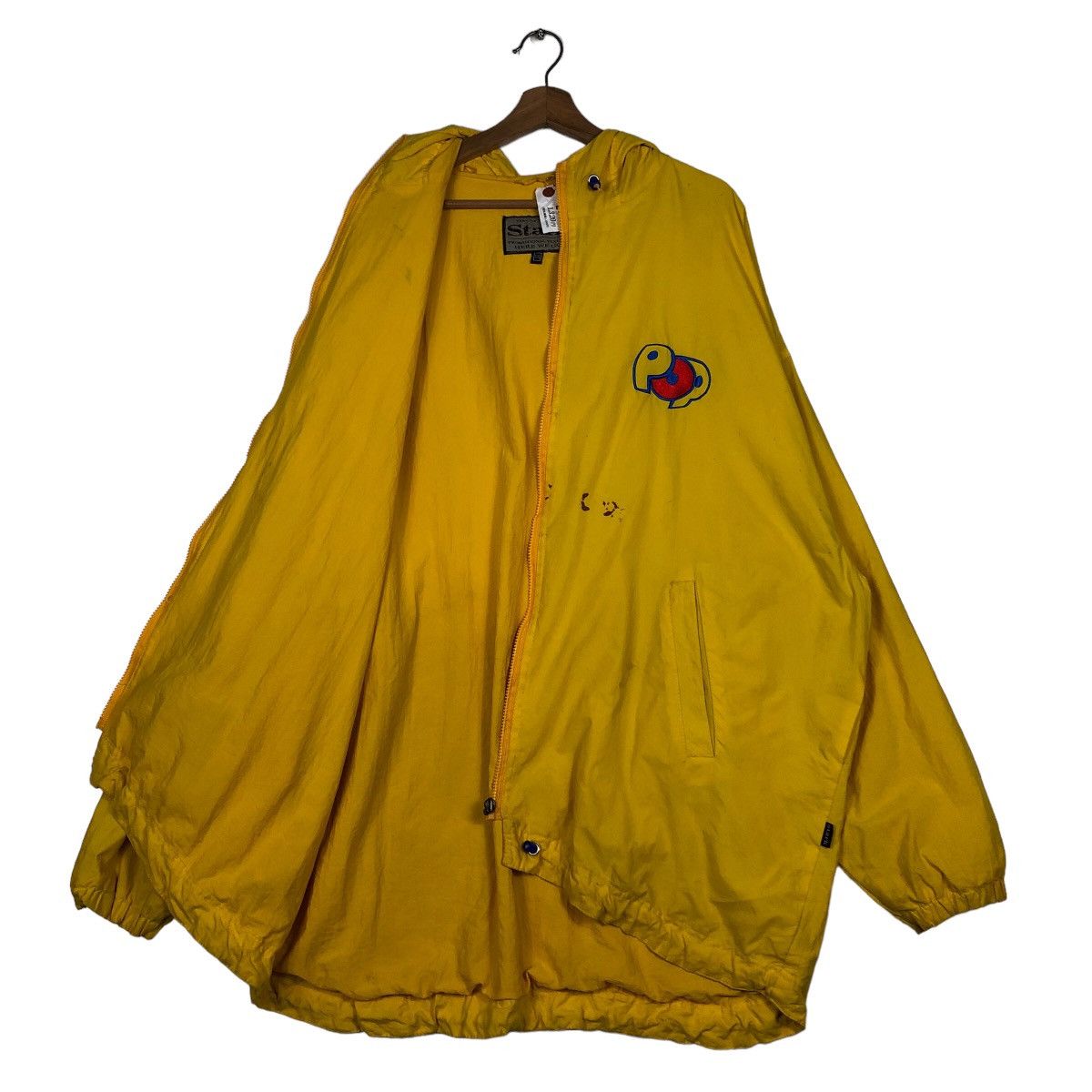 Hysteric Glamour 🔥Vintage Long Jacket Stark Pop Big Logo Japan Made Size US XXL / EU 58 / 5 - 12 Thumbnail