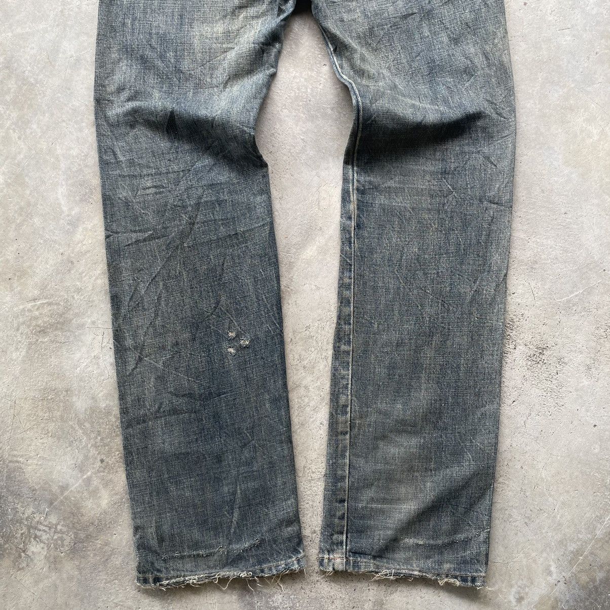 Marithe + Francois Girbaud Marithe Francois Girbaud Vkei Punk Distressed Straight Jeans Size US 32 / EU 48 - 20 Thumbnail