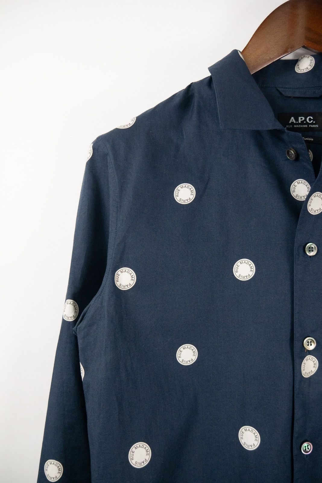 A.P.C. × Japanese Brand A.P.C pattern shirt Size US S / EU 44-46 / 1 - 3 Thumbnail