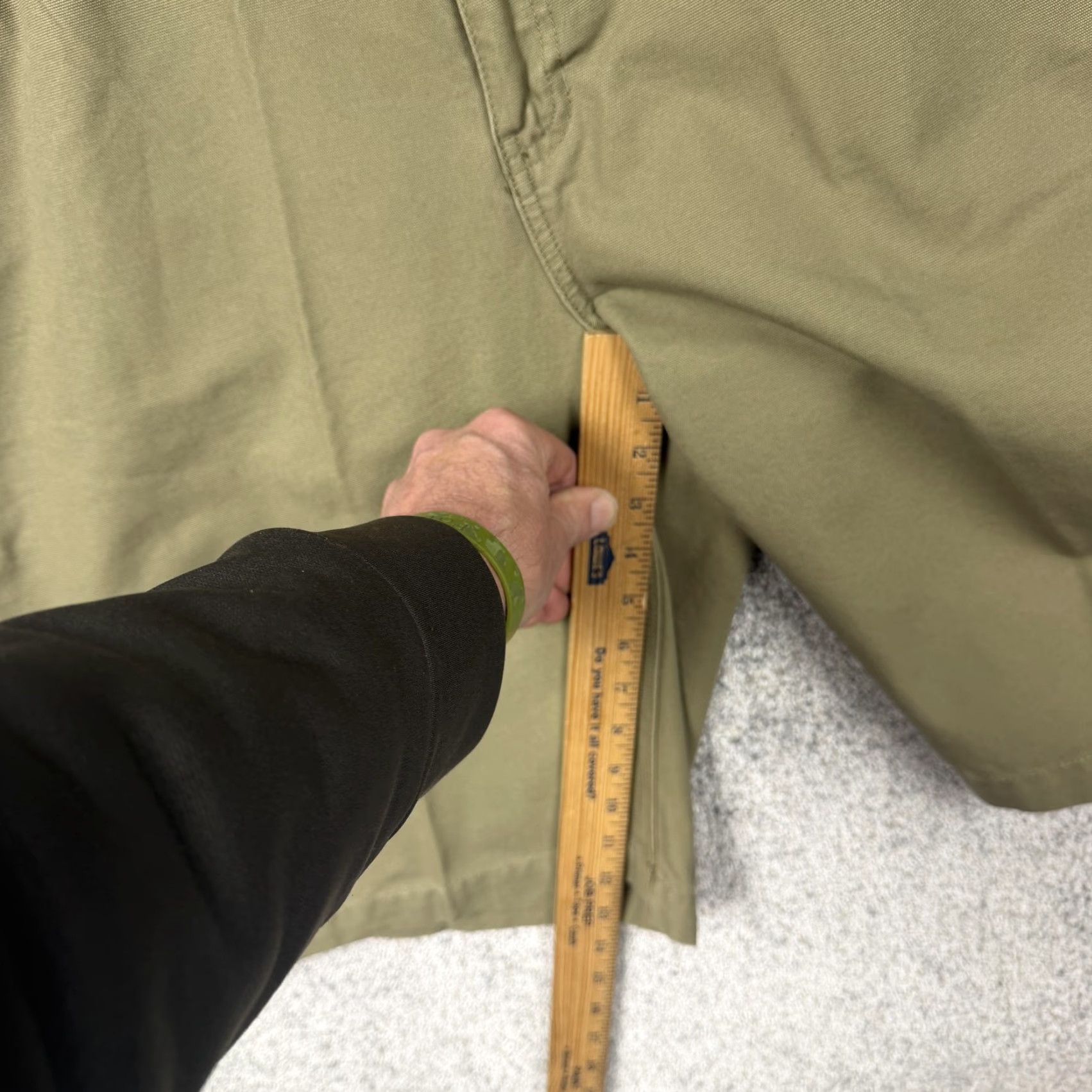Route 66 Route 66 Cargo Shorts Mens 40x12 Green Canvas Workwear Summer Y2K Pockets Front Zip Fly Belt Loop Casual Classic Size US 40 / EU 56 - 4 Thumbnail