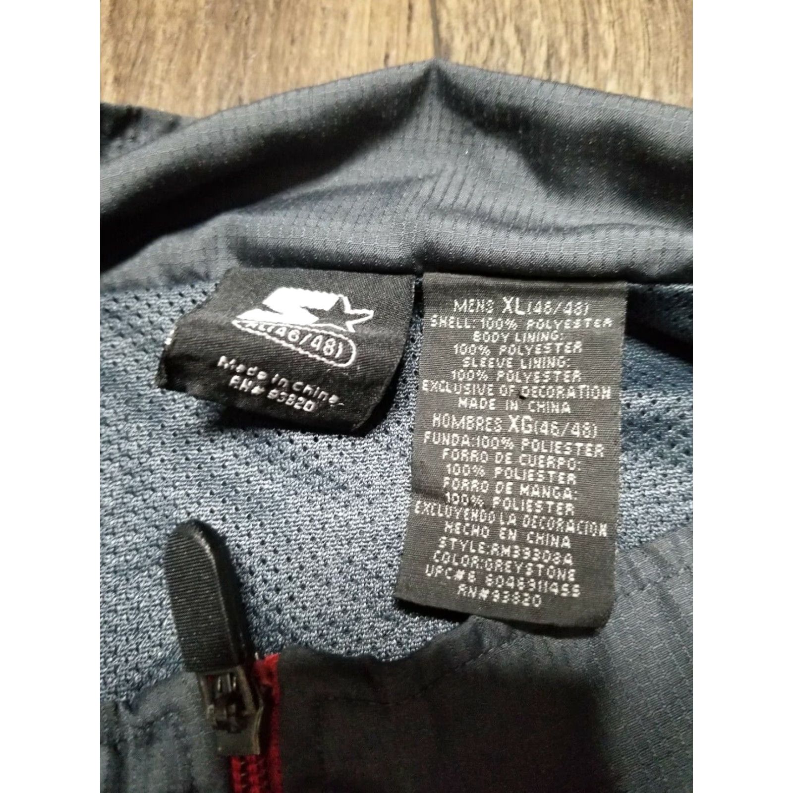 Starter VINTAGE Starter Jacket Windbreaker Nylon Gray Size XL Men's Regular Full Zip Lightweight Casual Jacket Size US L / EU 52-54 / 3 - 3 Thumbnail