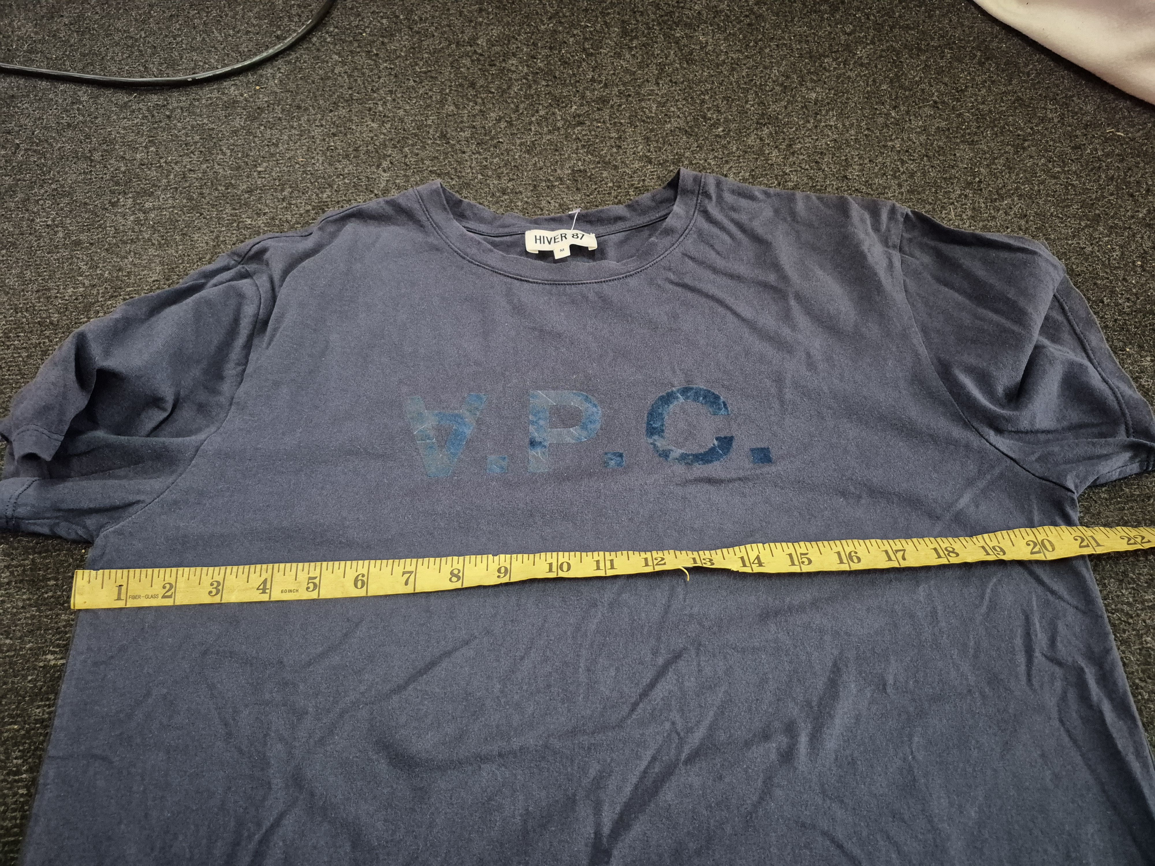 A.P.C. 🔥 APC Hiver 87 30th Anniversary Tee Velvet Spellout Size US L / EU 52-54 / 3 - 8 Thumbnail