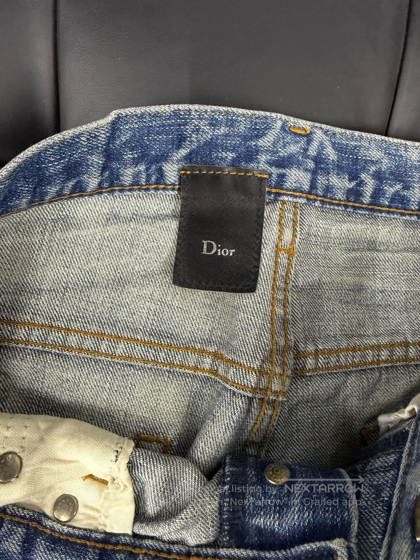 Dior Dior Cat Scratch Distressed Denim Jeans. Size US 31 - 3 Thumbnail