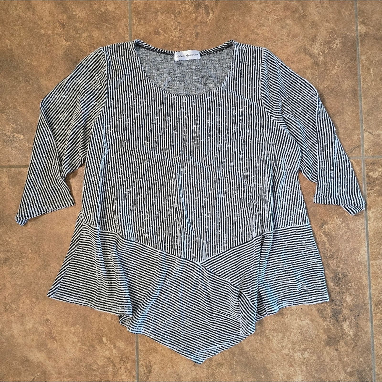 Other Black White Striped | STAR VIXEN | 3/4 Sleeve Size L / US 10 / IT 46 - 1 Thumbnail