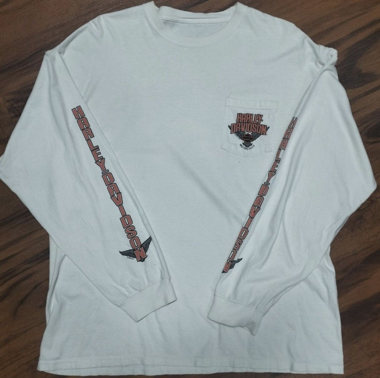 Harley Davidson Flame Eagle long sleeve vintage crewneck Size US XL / EU 56 / 4 - 2 Thumbnail