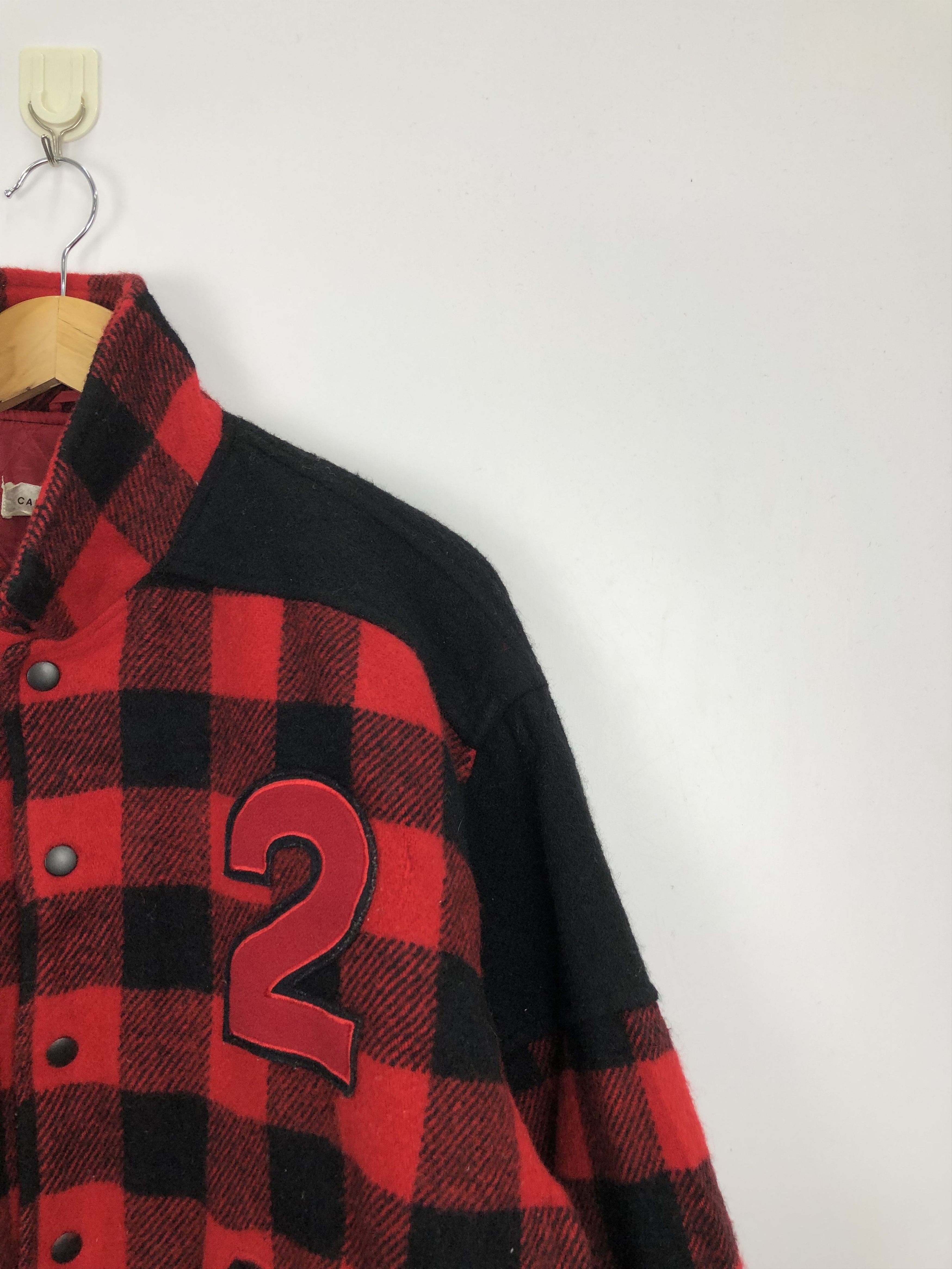 Vintage Vintage 90s Campus Pair Checker Wool Varsity Jacket V0352 Size US M / EU 48-50 / 2 - 6 Thumbnail