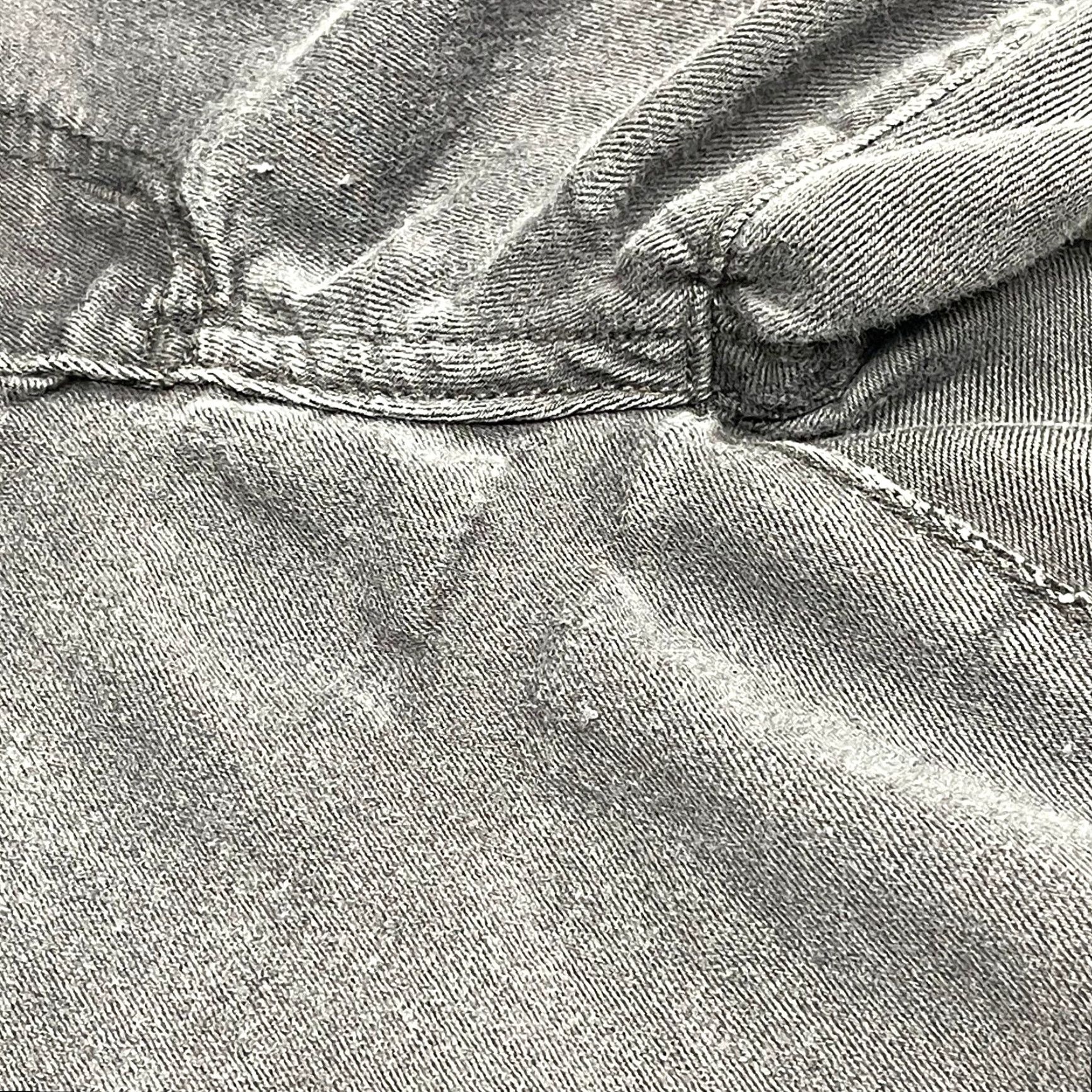 Vintage KanCan Jeans Skinny Womens Juniors Size 11 Gray Cotton Blend Denim 5-Pocket Belt Loops Regular Fit Size 24" / US 00 / IT 34 - 4 Thumbnail