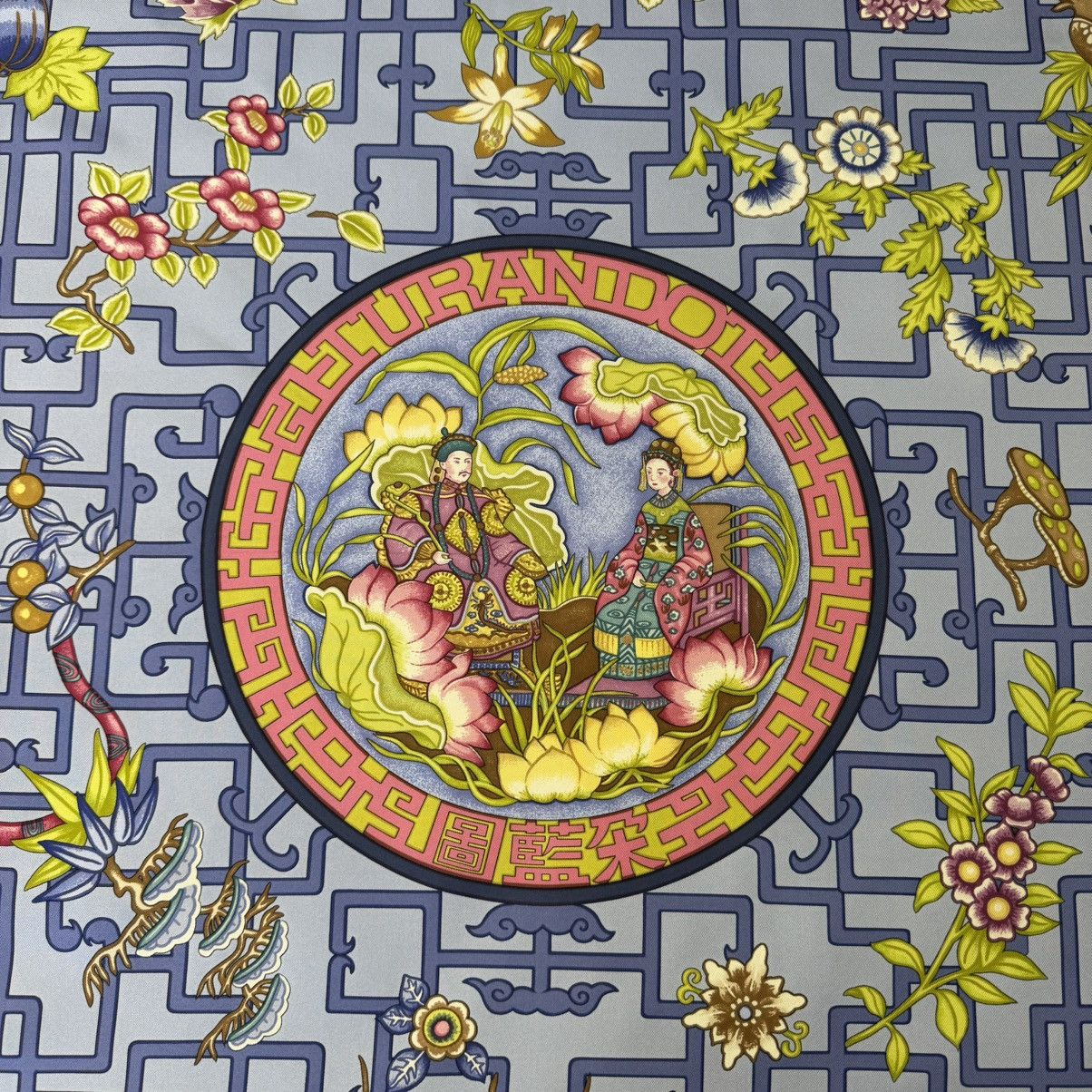 Hermes Hermes Scarf Carre 90 Turandot Silk Authentic Hidaka Natsuno Size ONE SIZE - 8 Thumbnail
