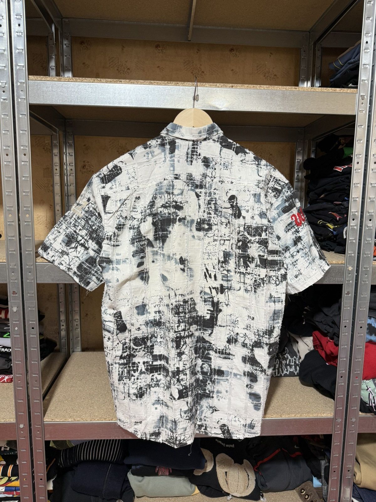 Diesel × Vintage Vintage 90’s Diesel Logo Button Shirt Y2K Hype Rare Retro Size US L / EU 52-54 / 3 - 2 Thumbnail
