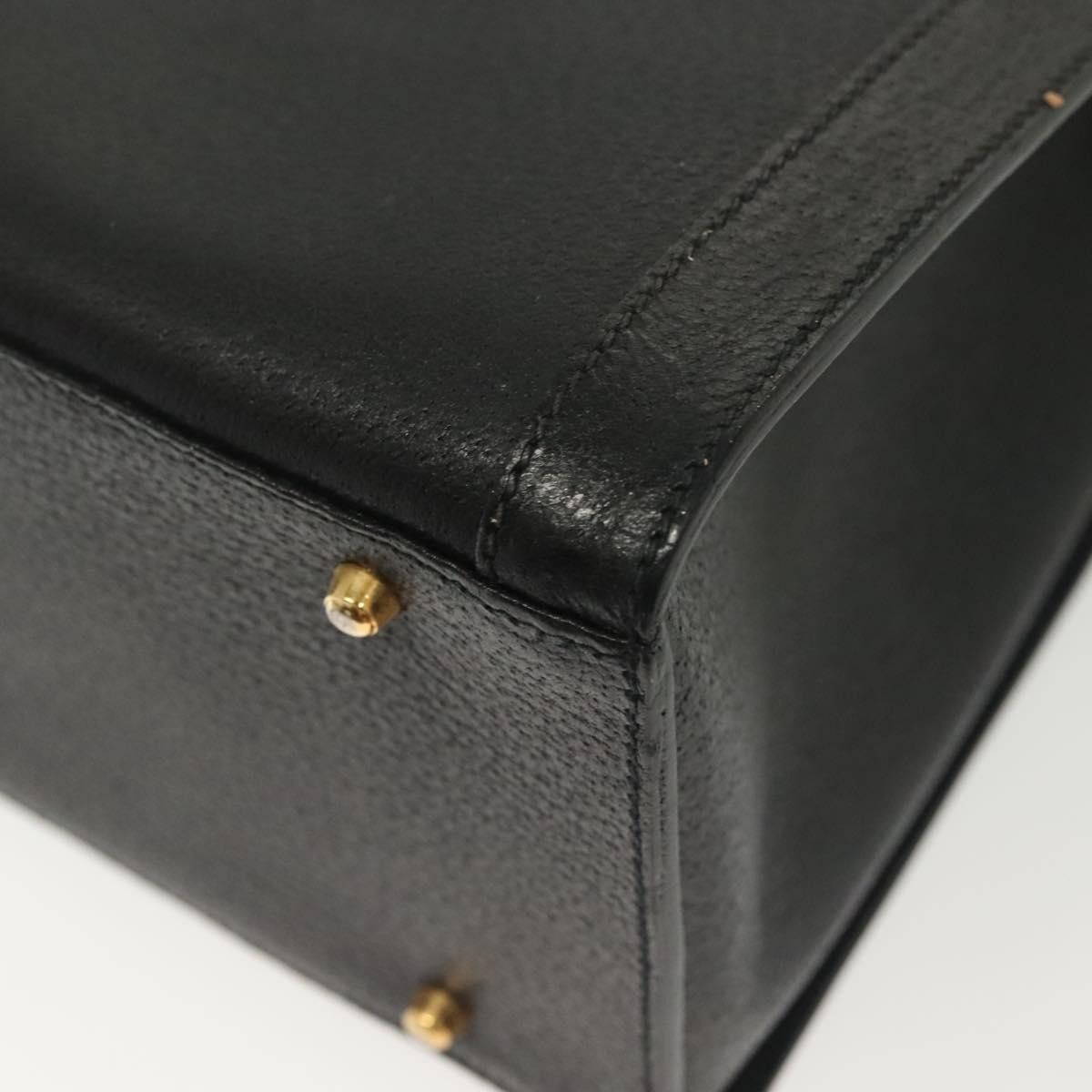 Gucci GUCCI Bamboo Hand Bag Leather Black Gold 002 1186 002 1186 Size ONE SIZE - 13 Thumbnail