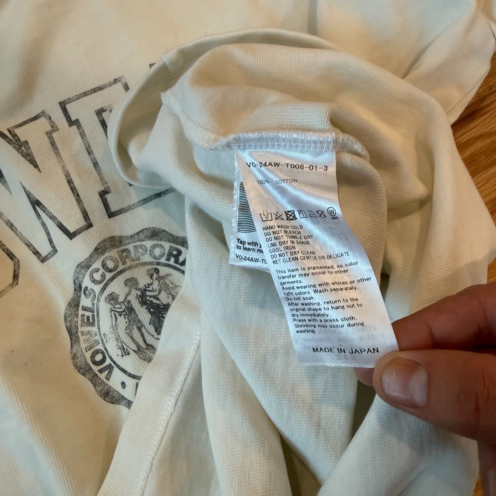 Auralee Vowels Japan Faded Collegiate Heavyweight Longsleeve Tee Size US L / EU 52-54 / 3 - 5 Thumbnail