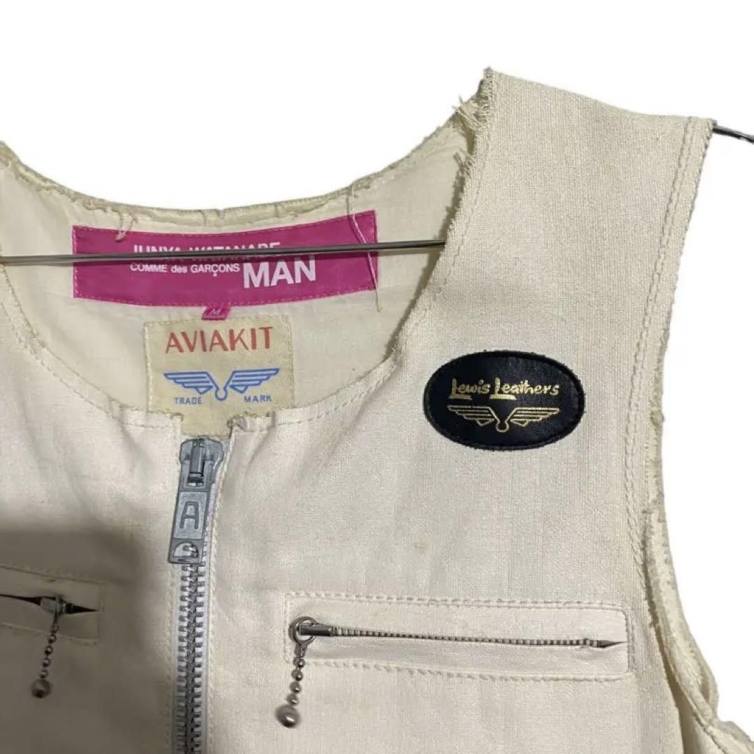 Junya Watanabe JUNYA WATANABE Man Skull Studs Vest White M Size US M / EU 48-50 / 2 - 3 Thumbnail