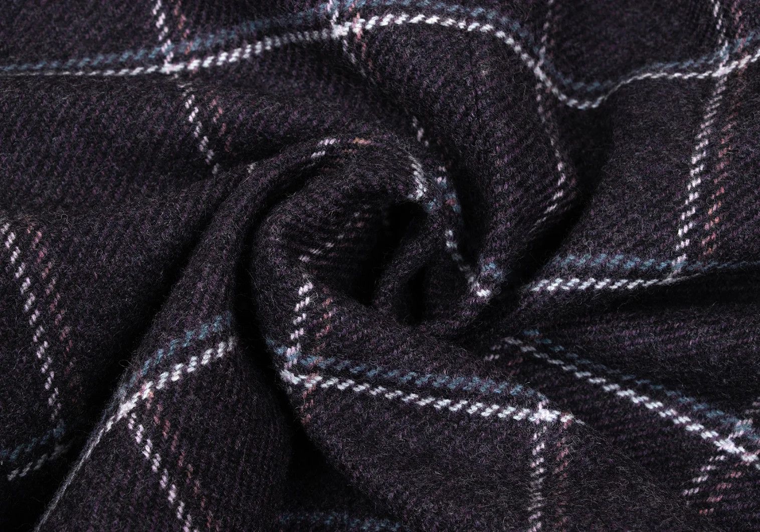 Etro Wool Check Jacket in Purple Size 52 Size US L / EU 52-54 / 3 - 16 Thumbnail