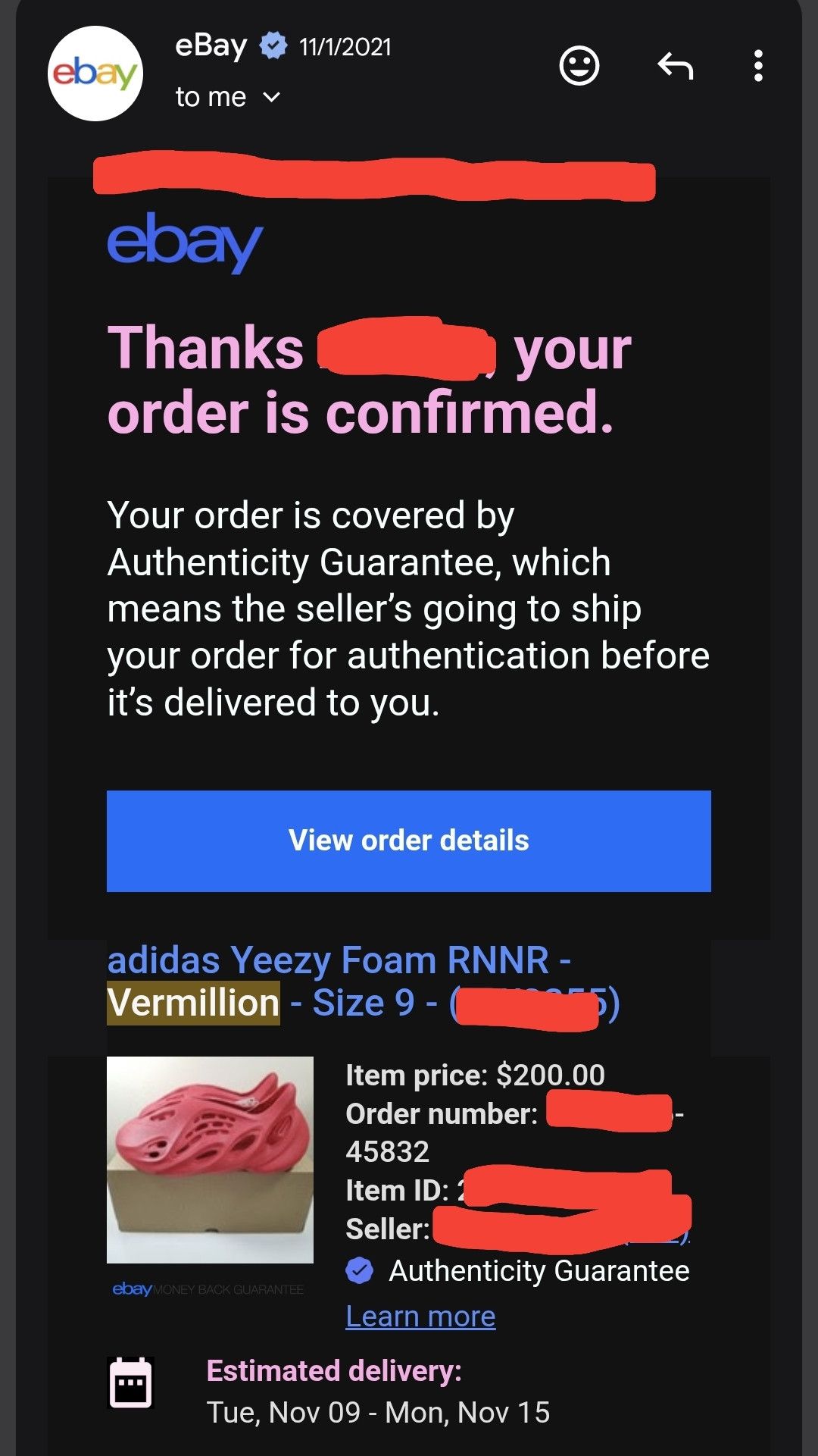 Yeezy Yeezy Foam Runners Vermillion Size US 9 / EU 42 - 7 Thumbnail