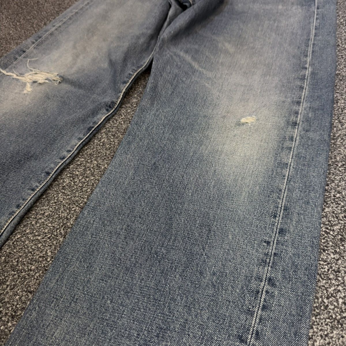 Edwin 🇯🇵 Japanese Vintage 90s Edwin 505 Selvedge Stone Wash Denim Size US 32 / EU 48 - 6 Thumbnail