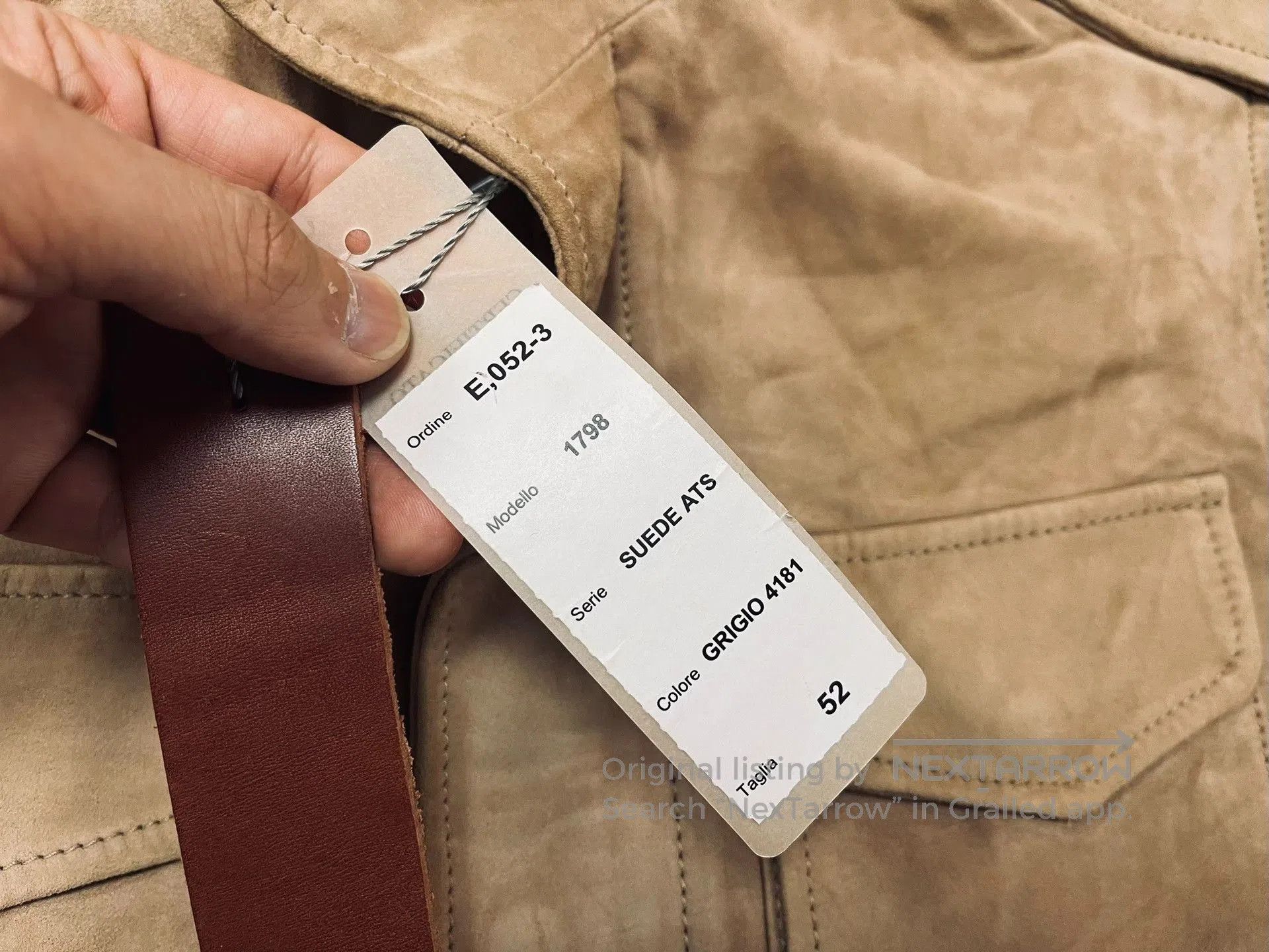 Ziggy Chen Italian Suede Safari Jacket. Size US L / EU 52-54 / 3 - 4 Thumbnail