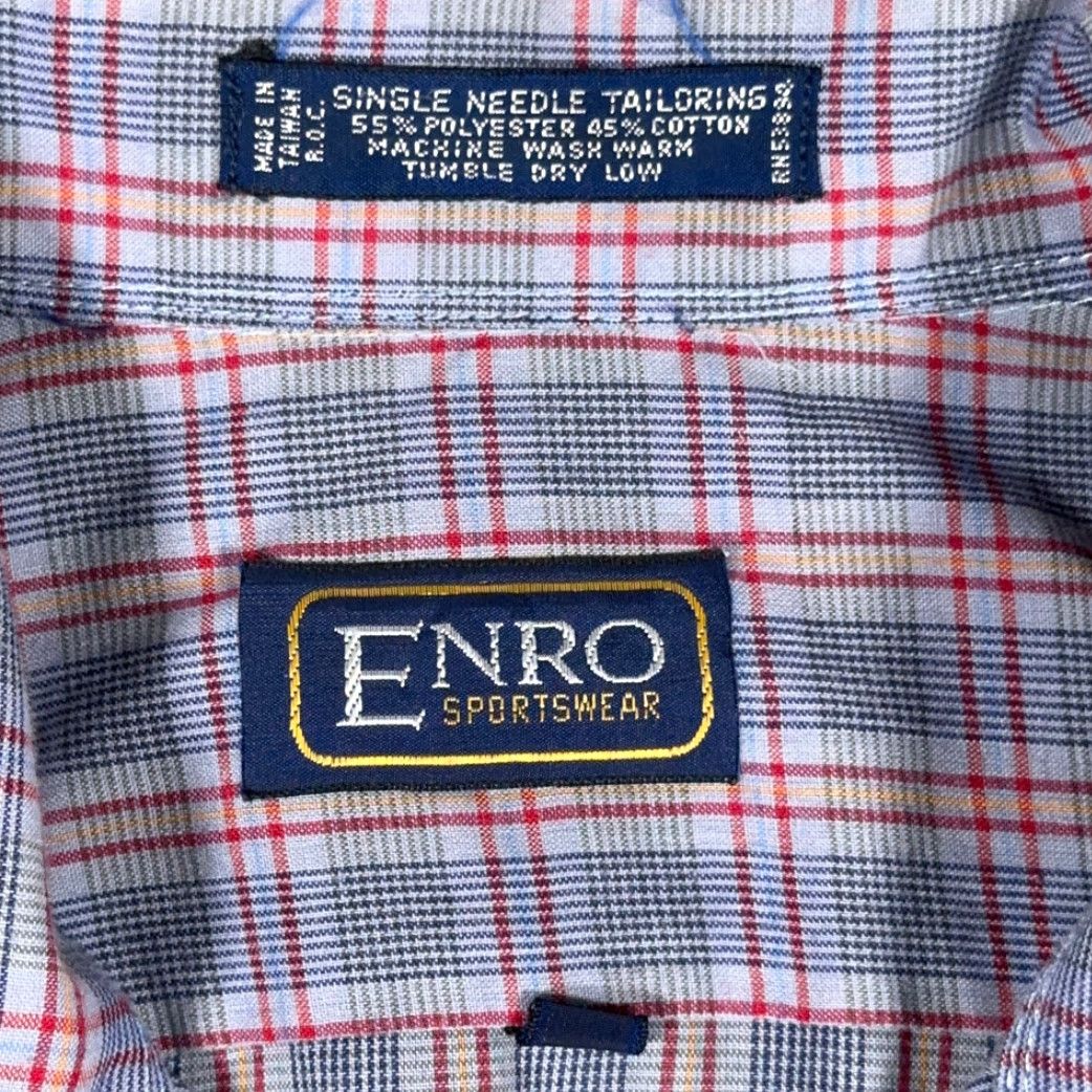 Enro VINTAGE Enro Sportswear Shirt Adult SMALL Purple Plaid Cotton Blend 80s Enro Sportswear Shirt Mens Small Purple Plaid 80s Vintage Size US S / EU 44-46 / 1 - 5 Thumbnail