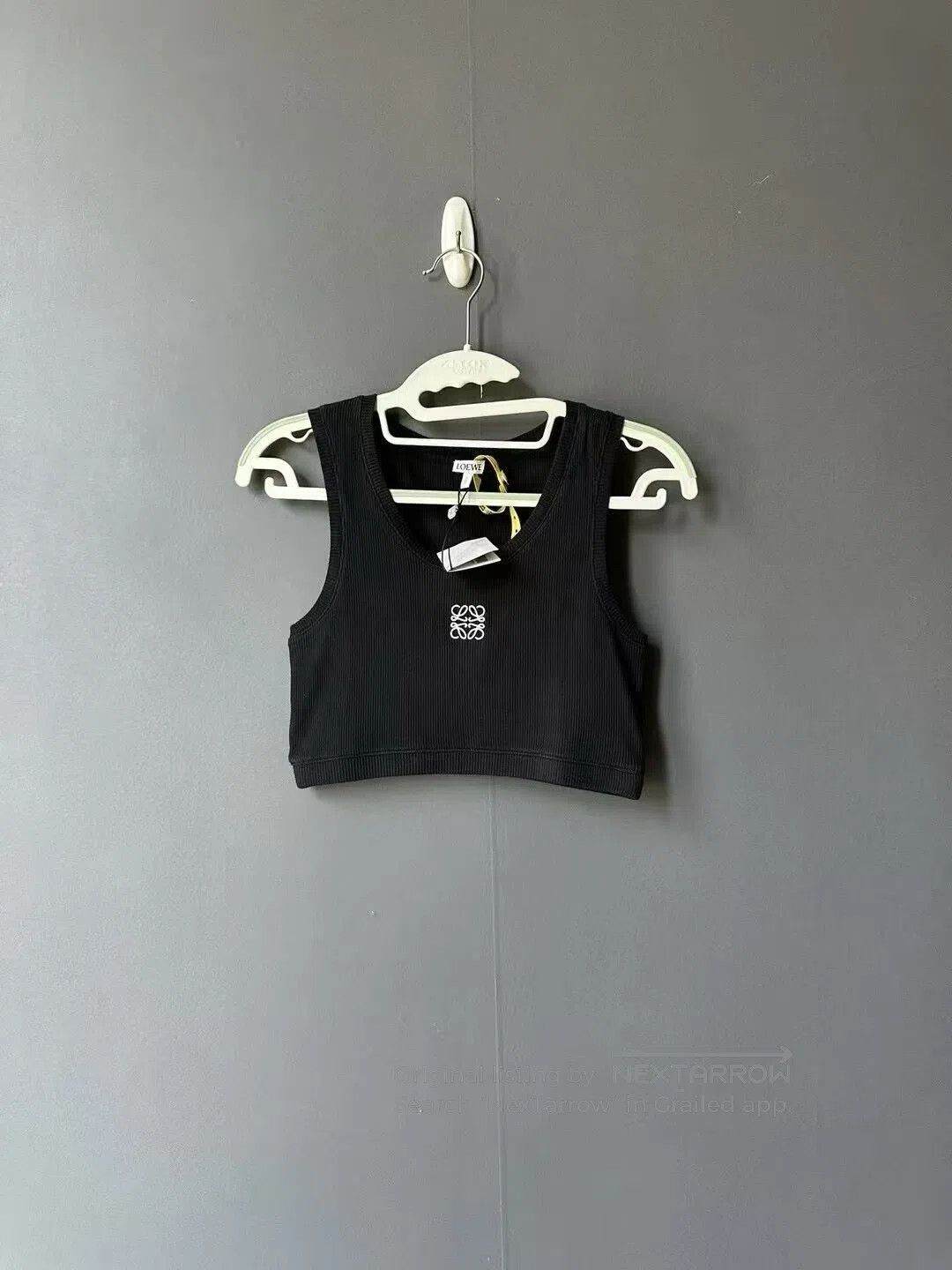 Loewe Loewe Black Embroidered Logo Tank Top| Size M / US 6-8 / IT 42-44 - 1 Thumbnail