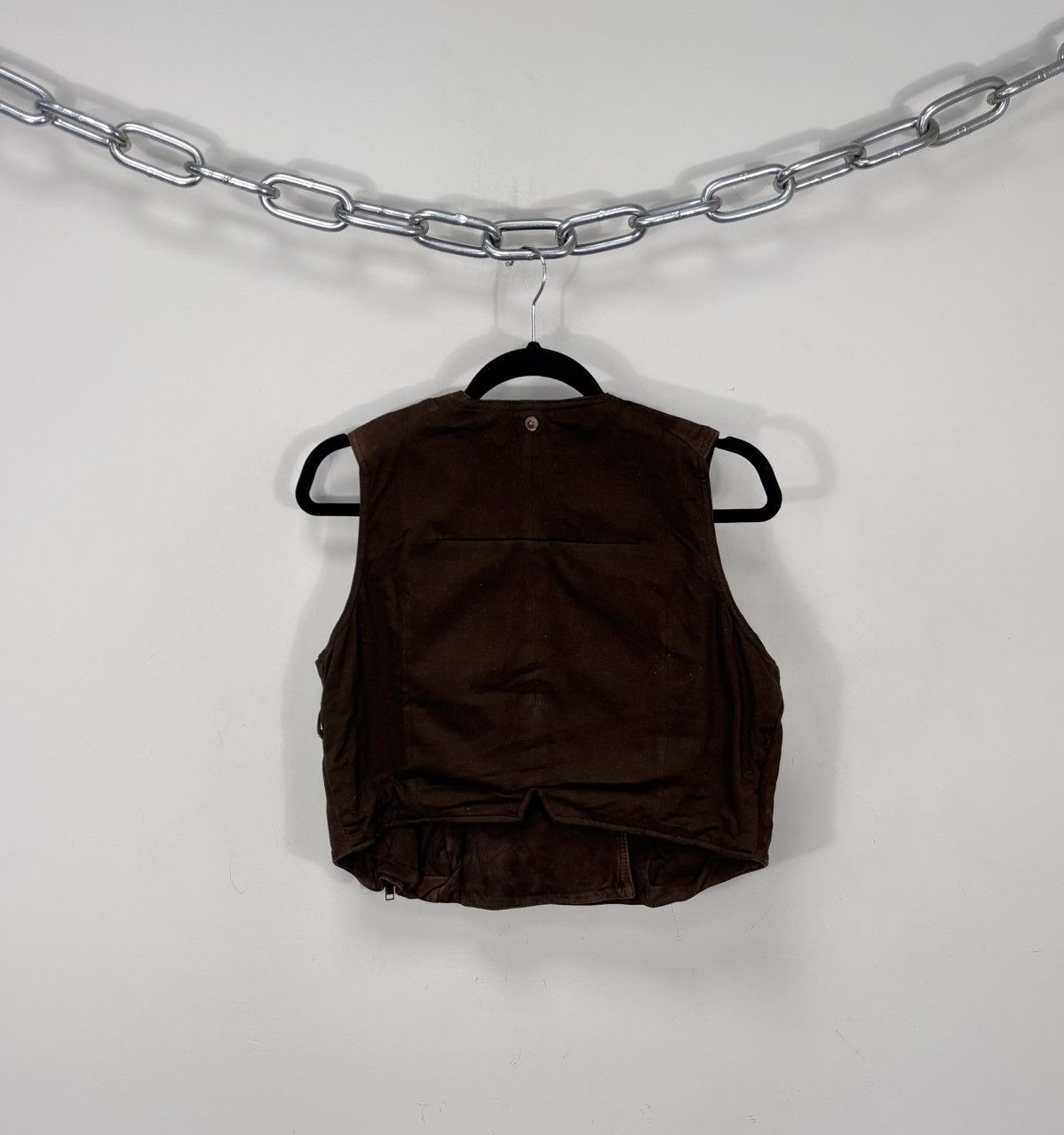 Diesel Diesel L-Zoe NWT Women’s Brown Suede Leather Vest Jacket Size L / US 10 / IT 46 - 18 Thumbnail